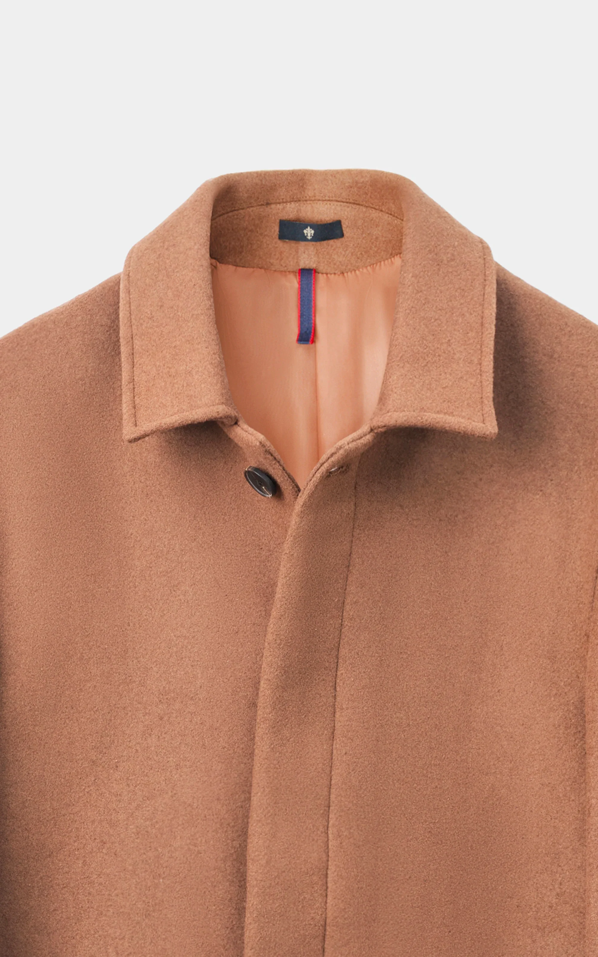 REGULAR COLLAR SMART FIT LONG COAT MUSTARD - Image 2