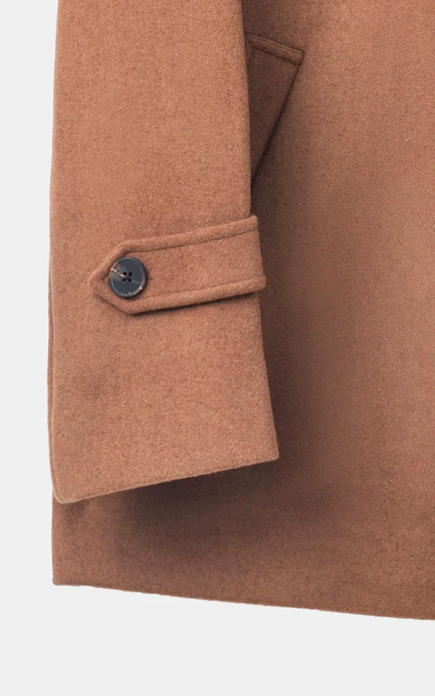 REGULAR COLLAR SMART FIT LONG COAT MUSTARD - Image 3