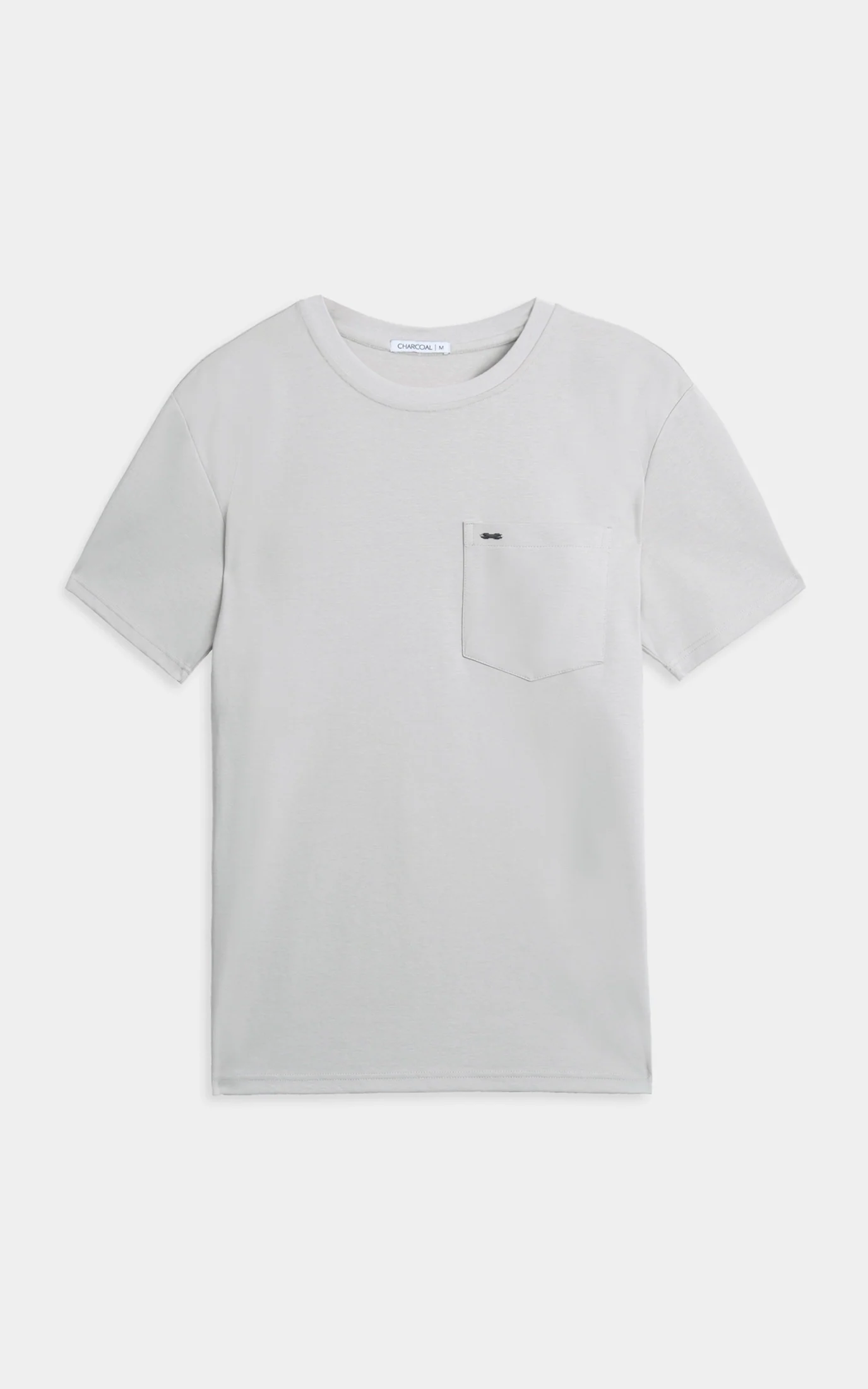 OVERSIZE FIT CREW NECK T-SHIRT ASH GREY - Image 3