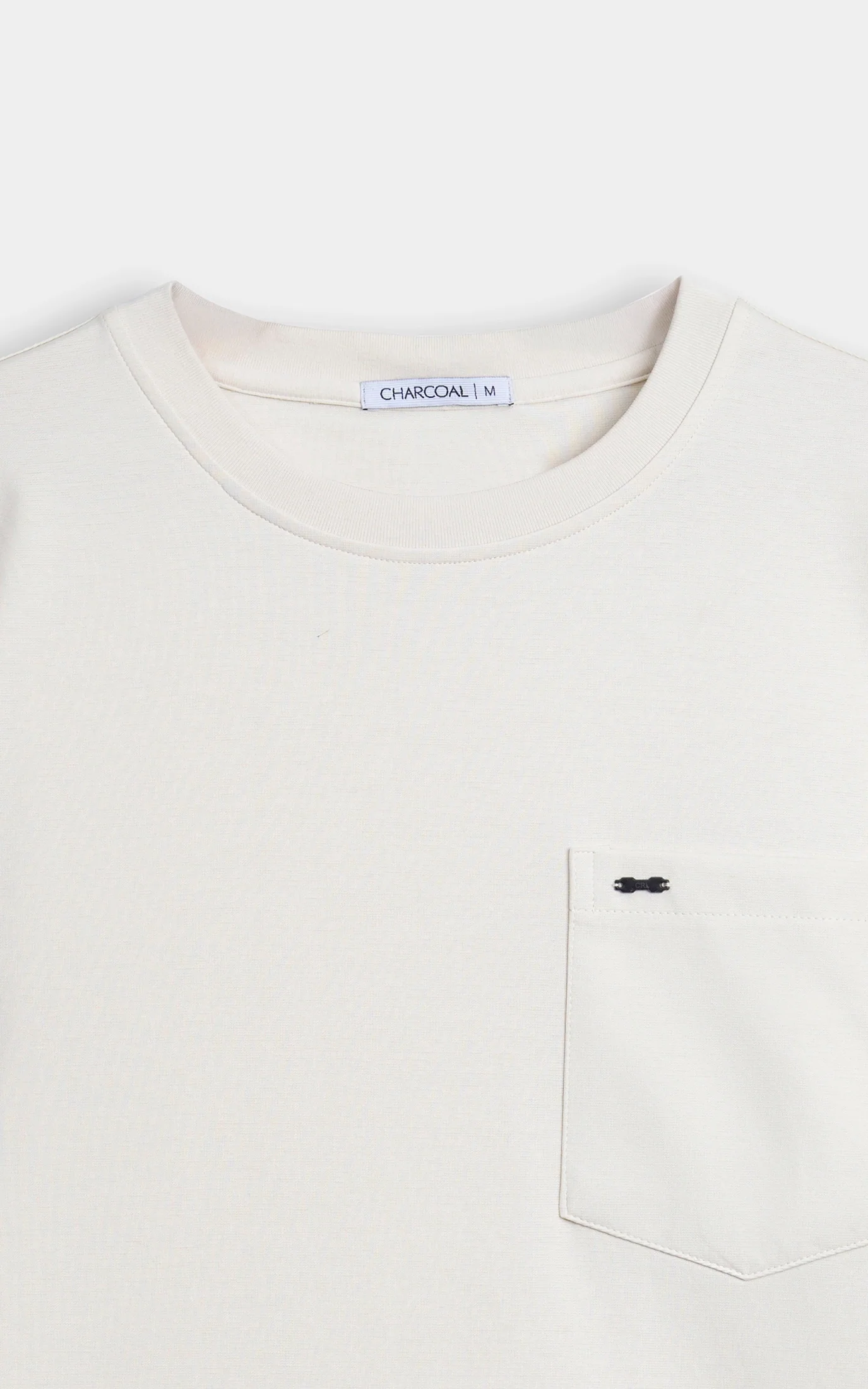 OVERSIZE FIT CREW NECK T-SHIRT BEIGE - Image 2