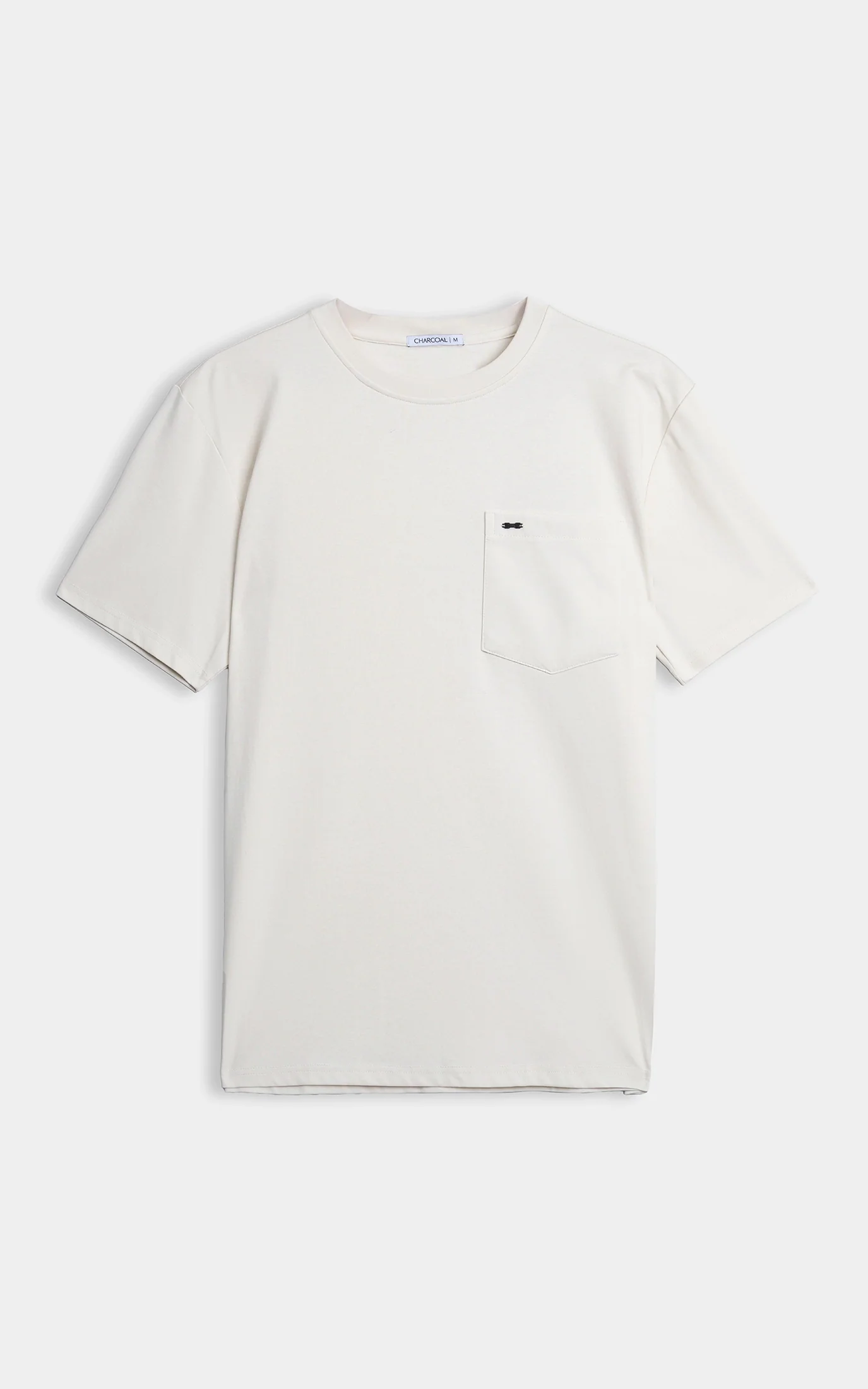 OVERSIZE FIT CREW NECK T-SHIRT BEIGE - Image 4