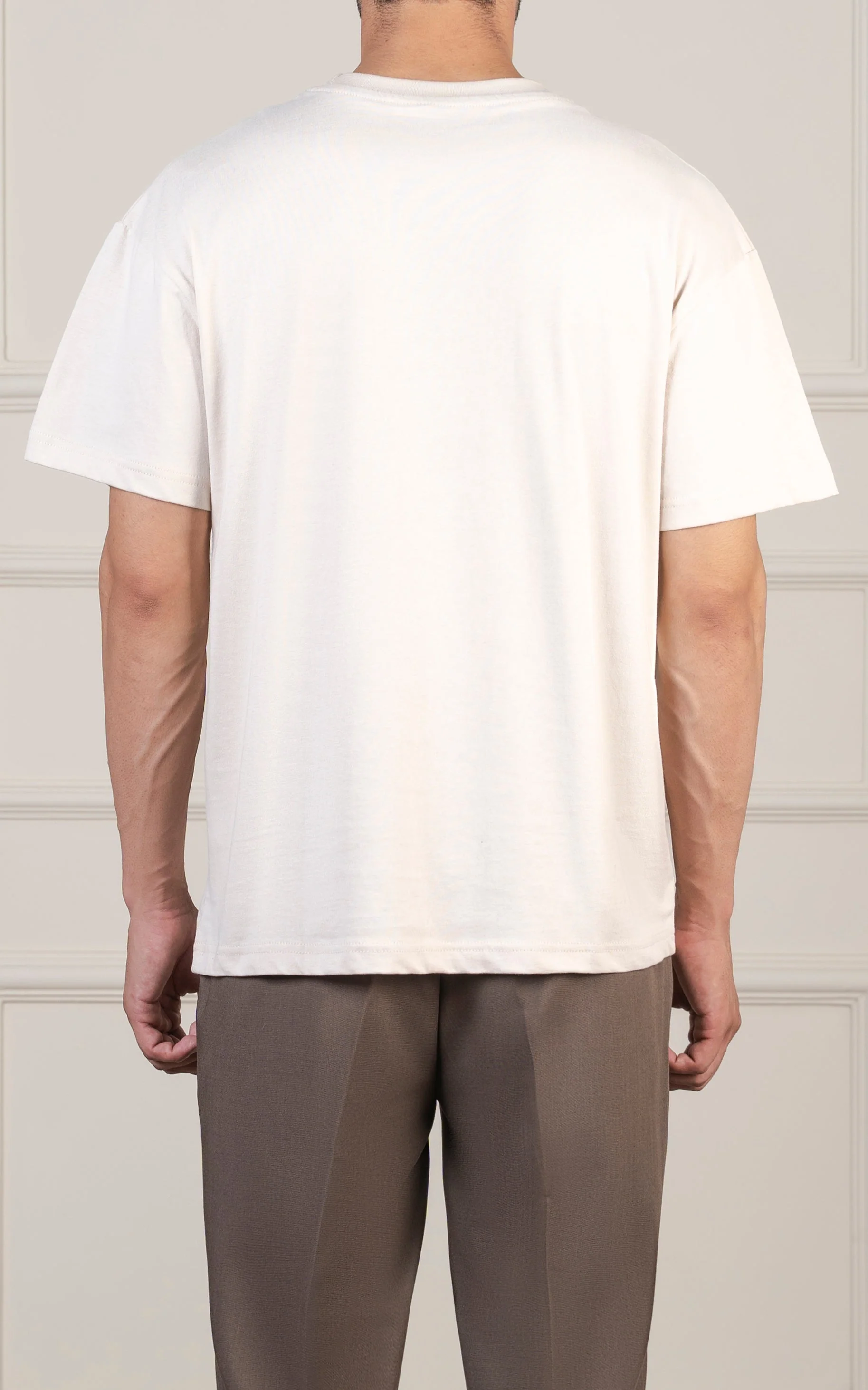 OVERSIZED GRAPHIC T-SHIRT BEIGE - Image 15