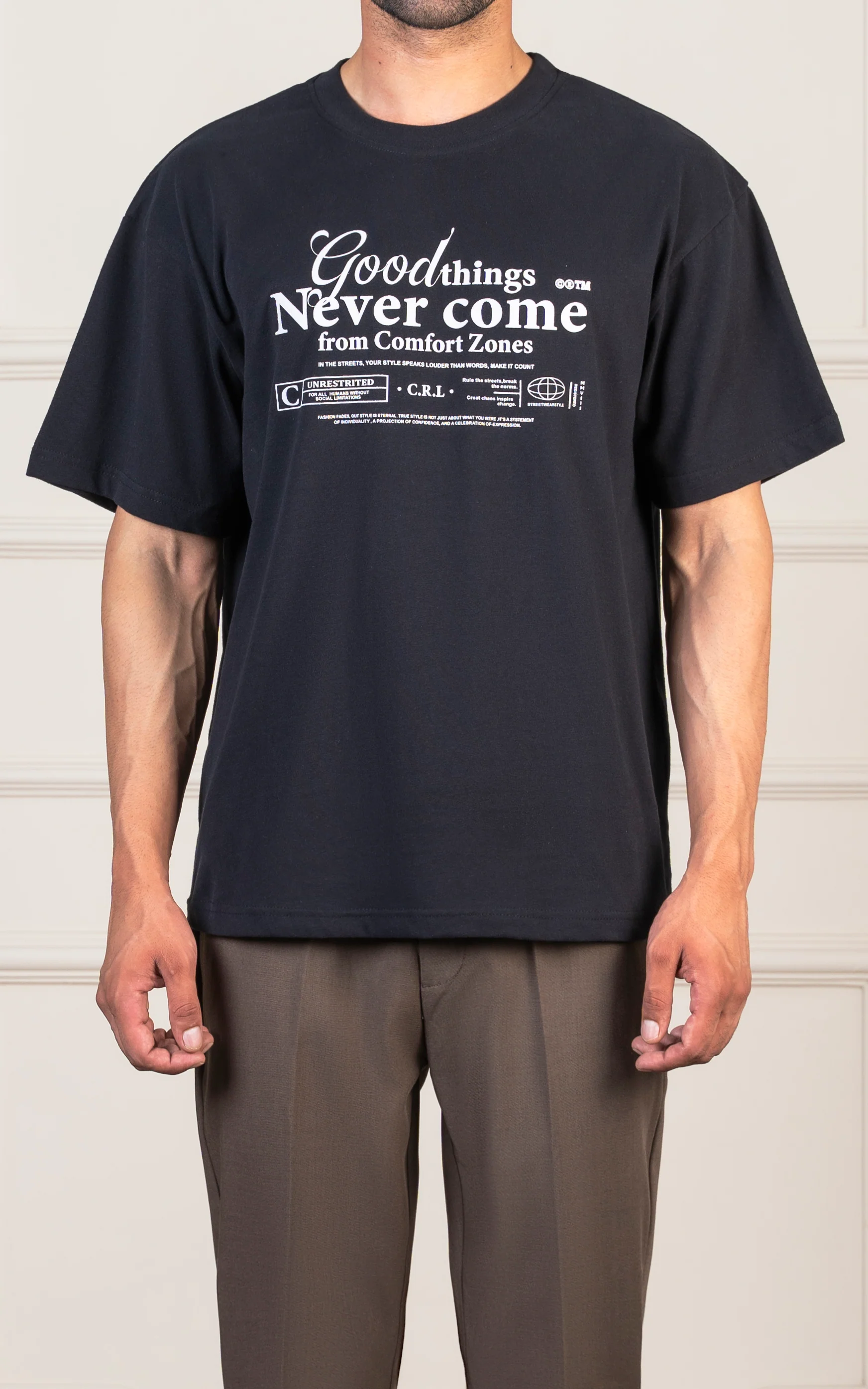 OVERSIZED GRAPHIC T-SHIRT BLACK - Image 2