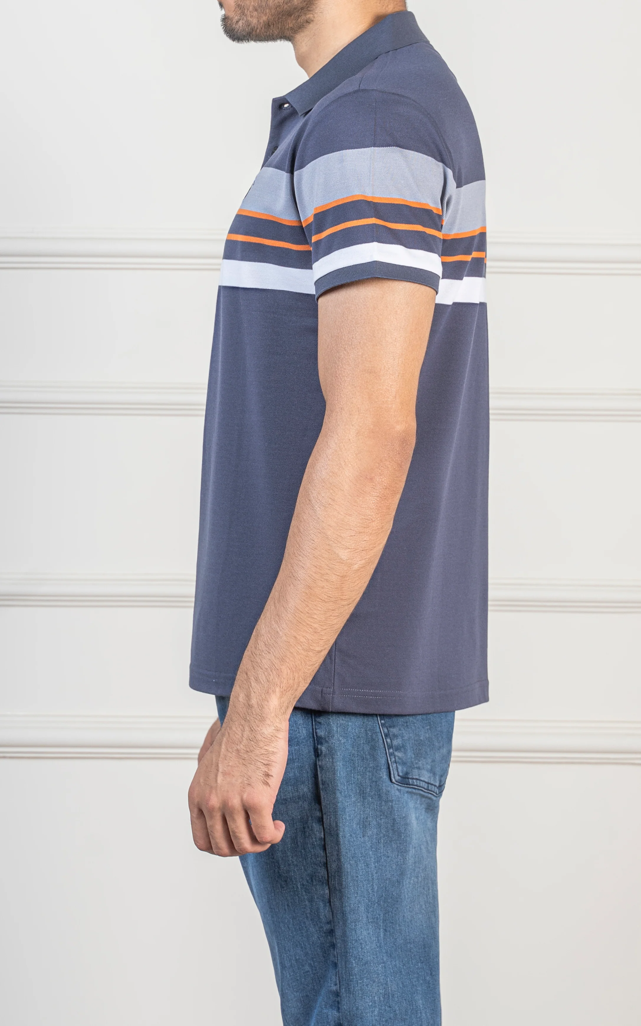 PANEL EXECUTIVE POLO SHIRT NAVY - Image 4