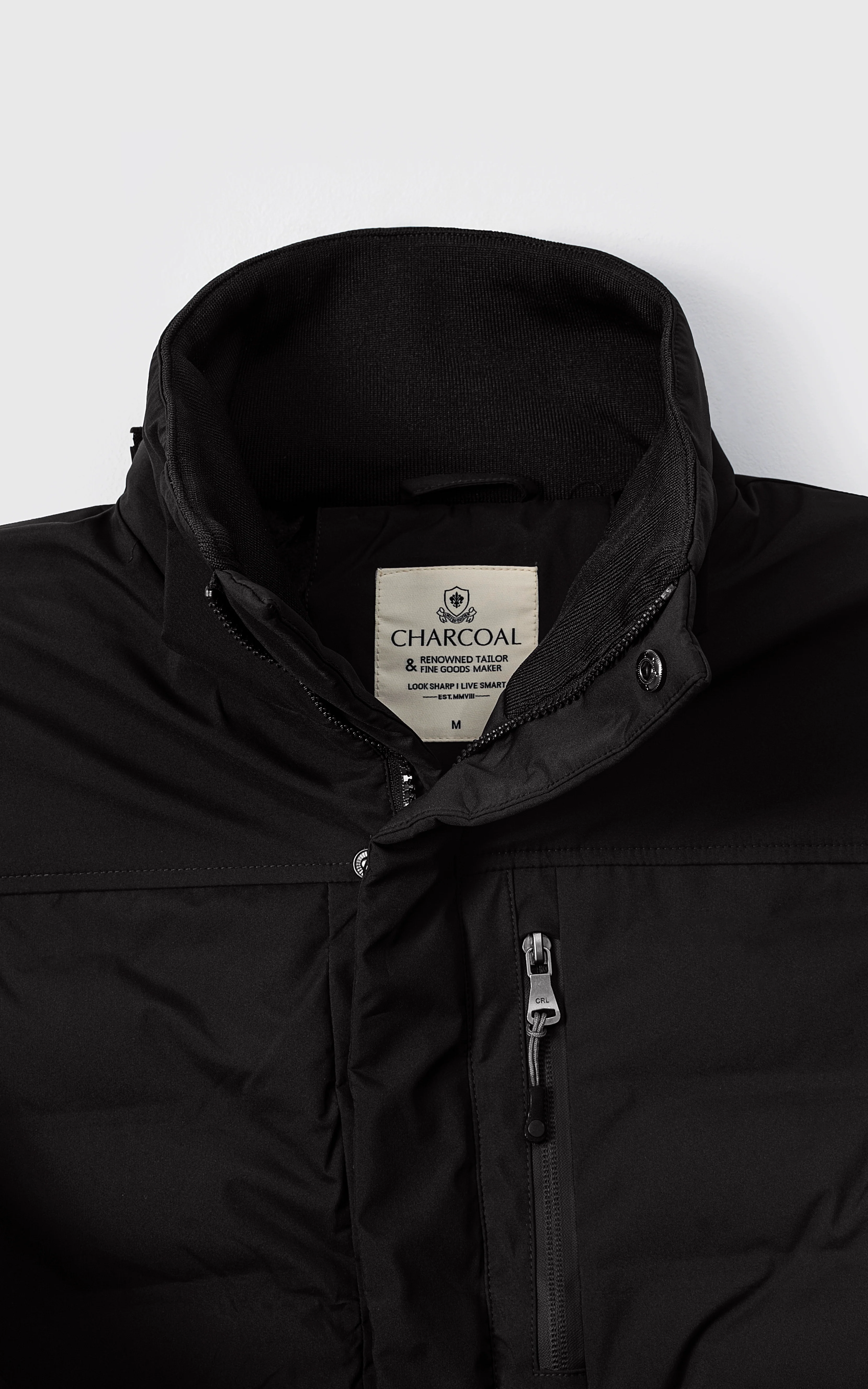 PARKA JACKET FULL SLEEVE BLACK - Image 2