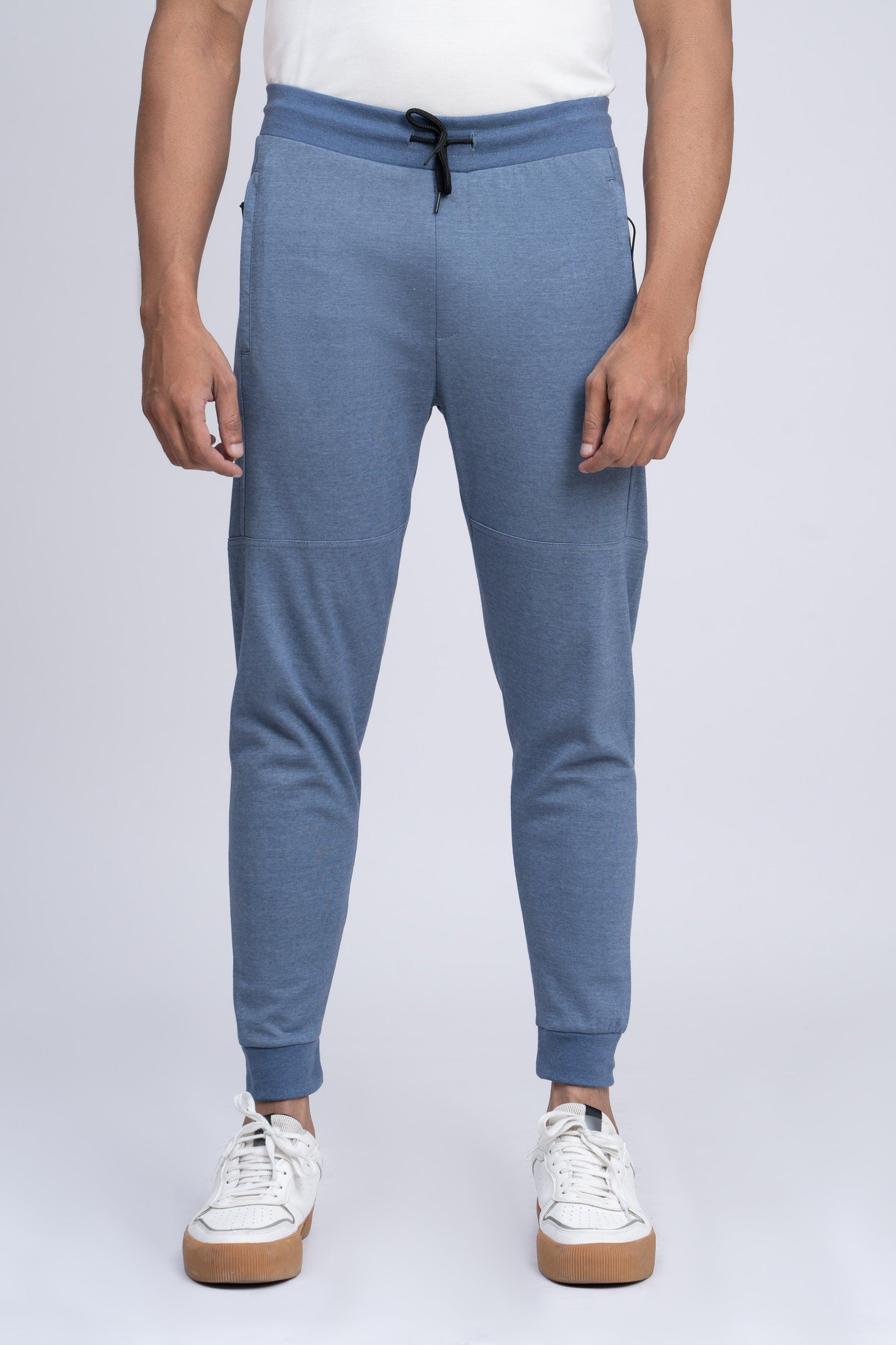 PIQUE INTERLOCK TROUSER BLUE - Image 2