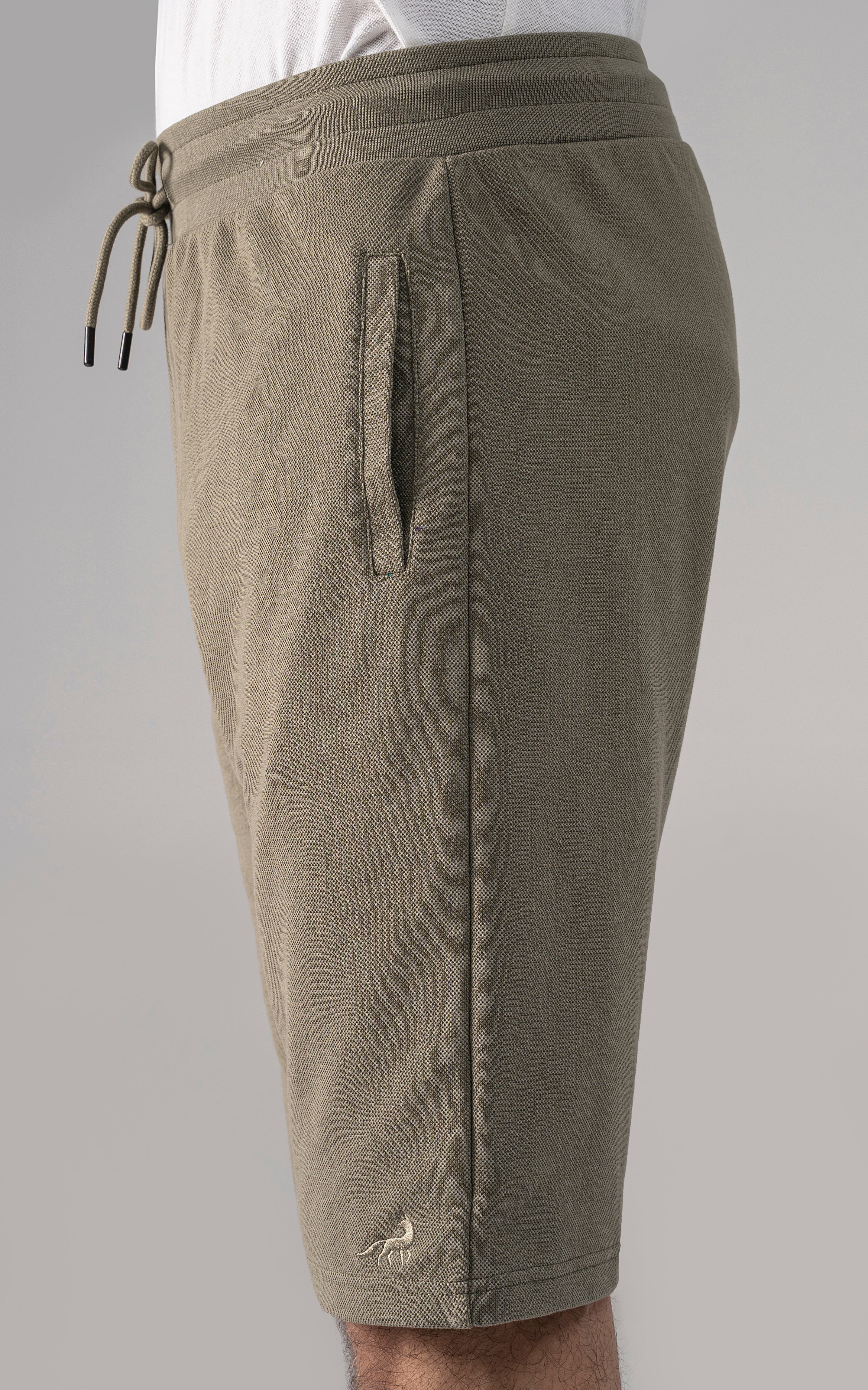 PIQUE TERRY SHORTS OLIVE - Image 4