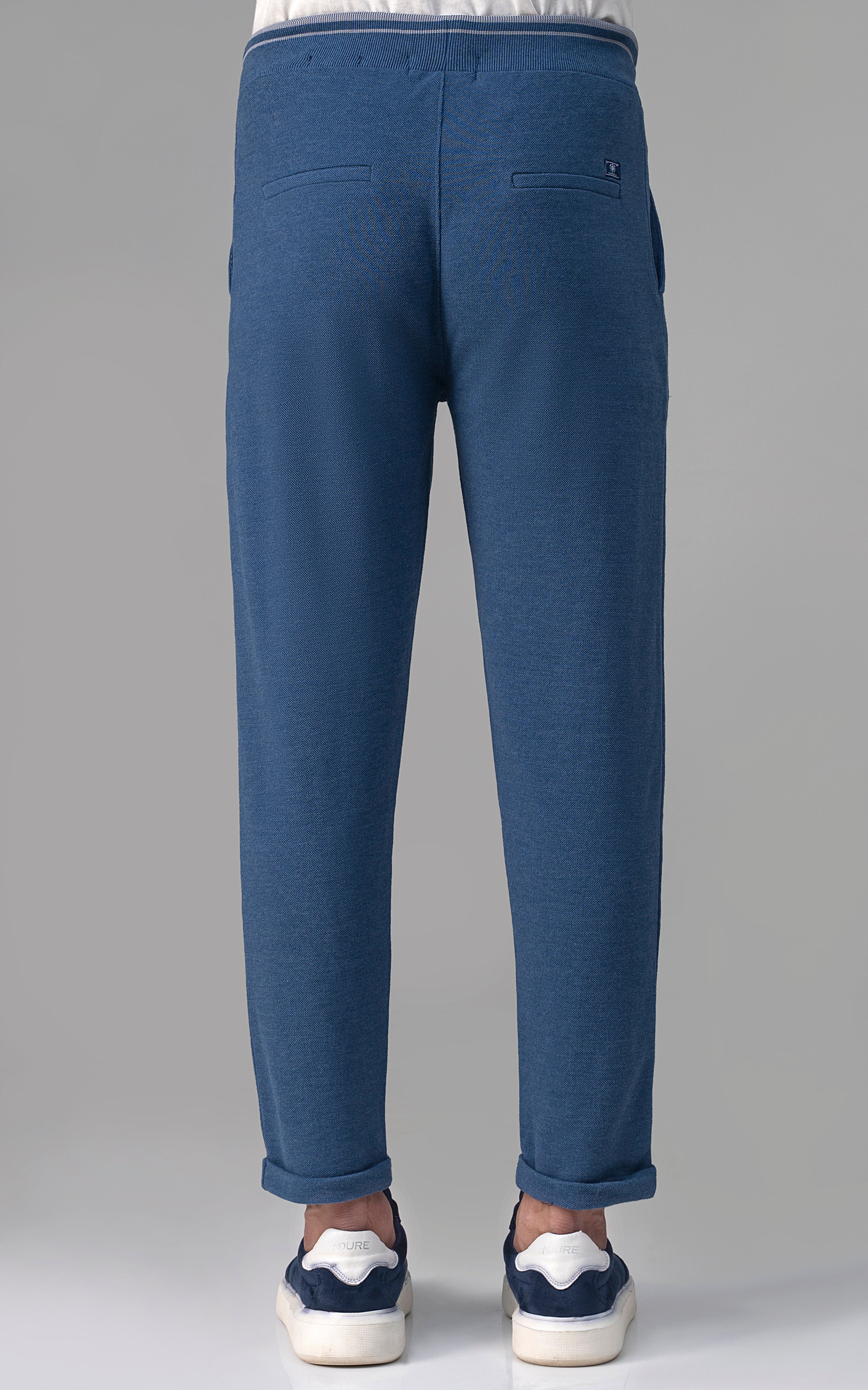 PIQUE TERRY TROUSER INDIGO - Image 3