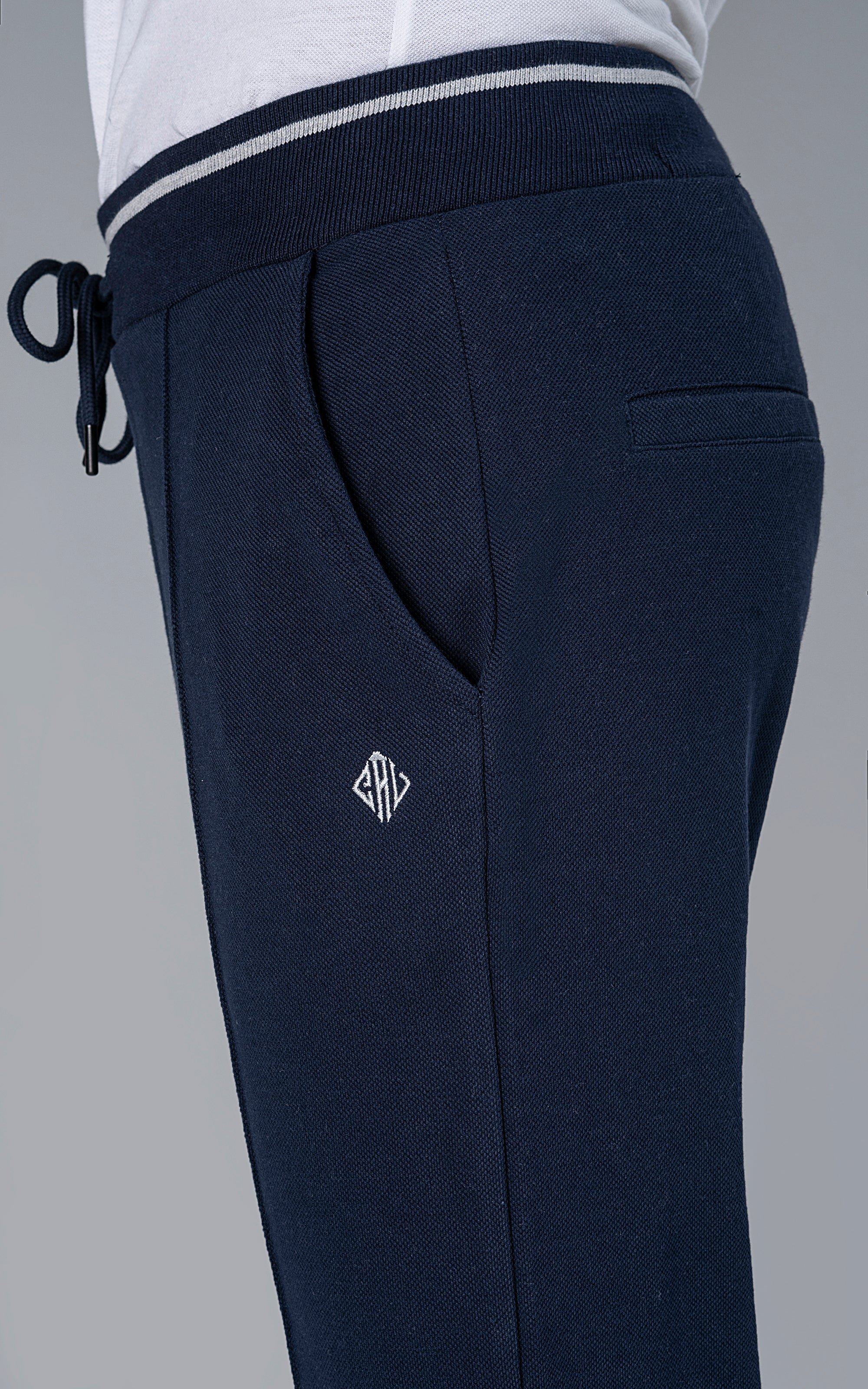 PIQUE TERRY TROUSER NAVY - Image 4