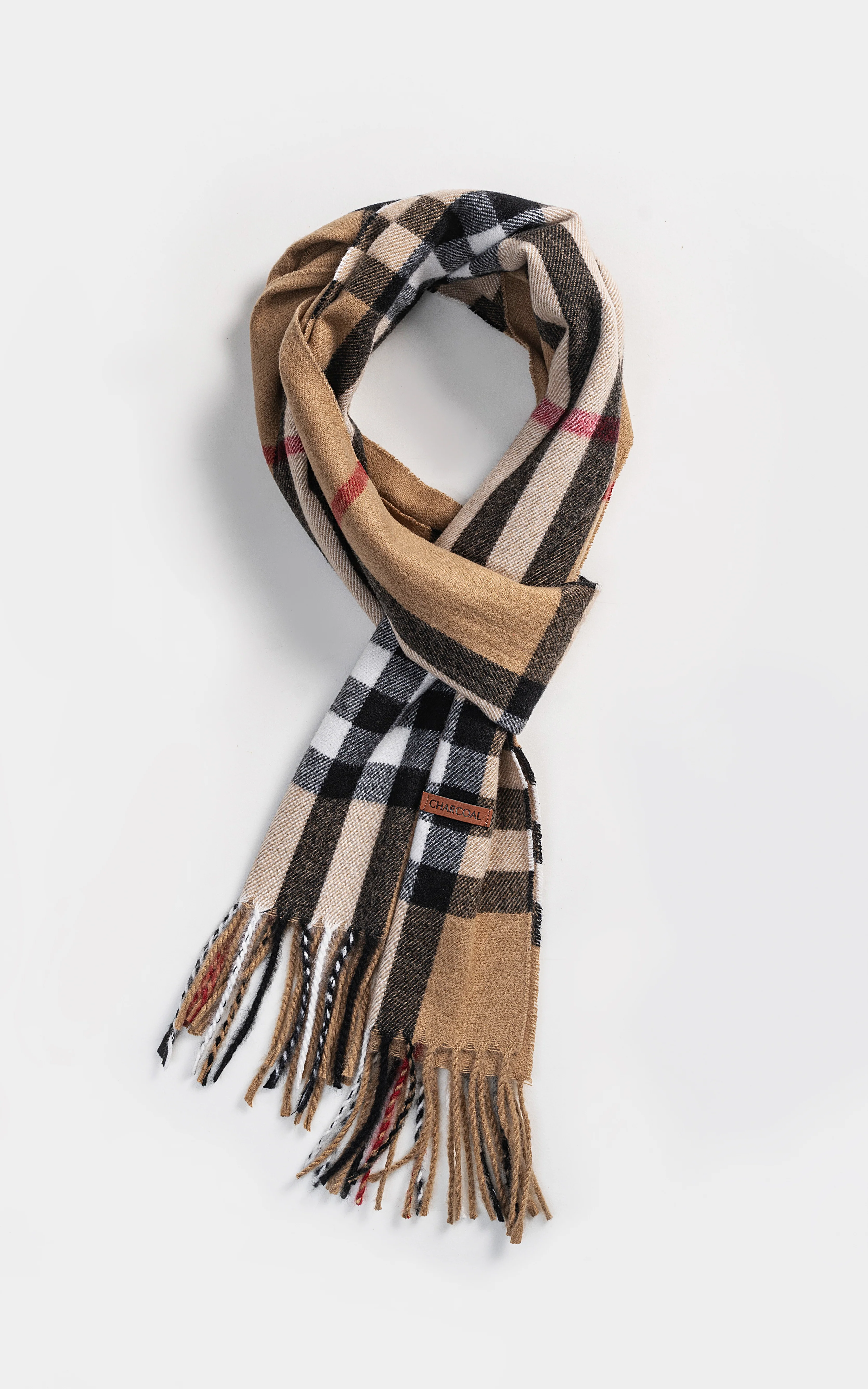 Plaid Wool Blended scarf