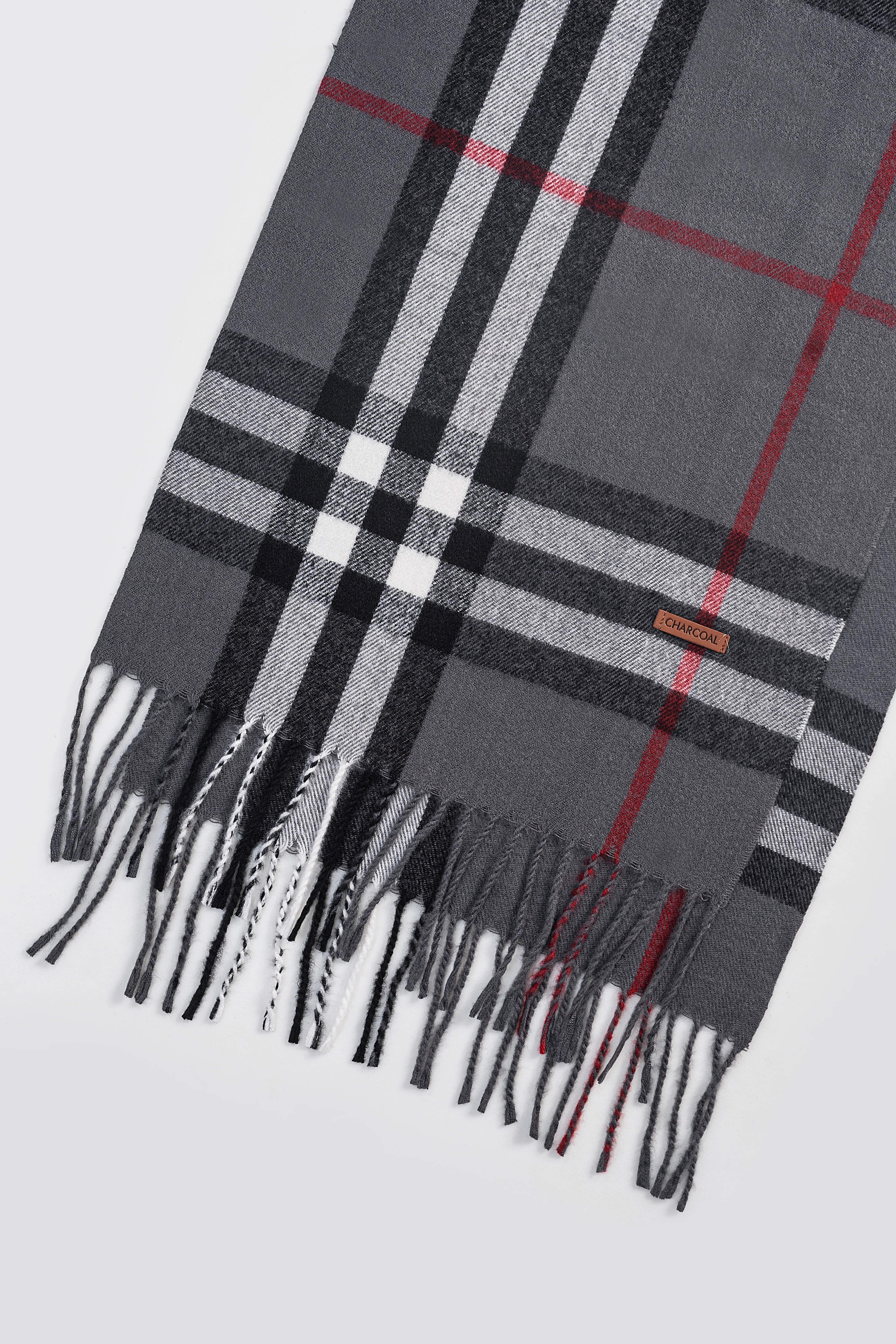 Plaid Wool Blended scarf - Image 4