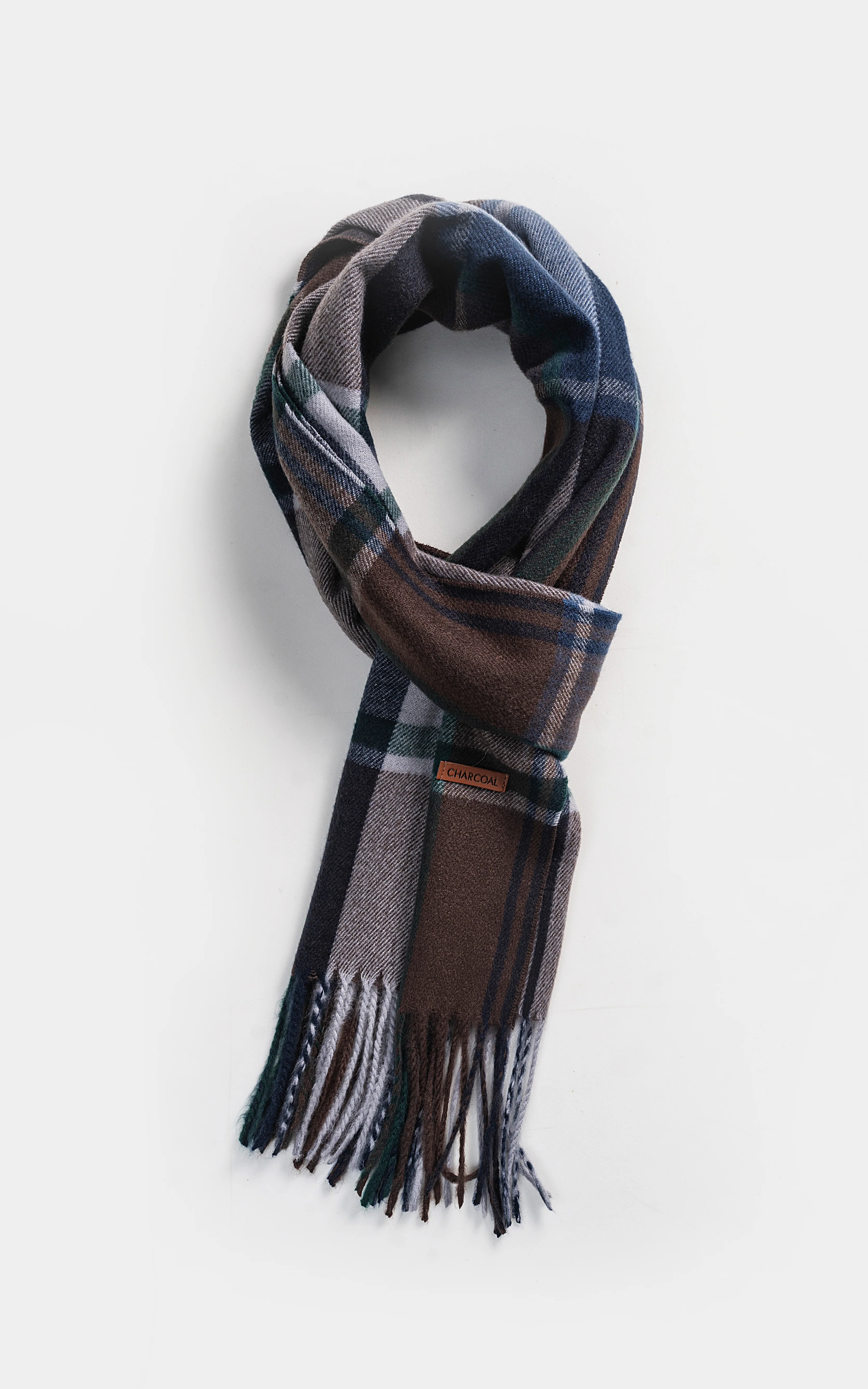Plaid Wool Blended scarf