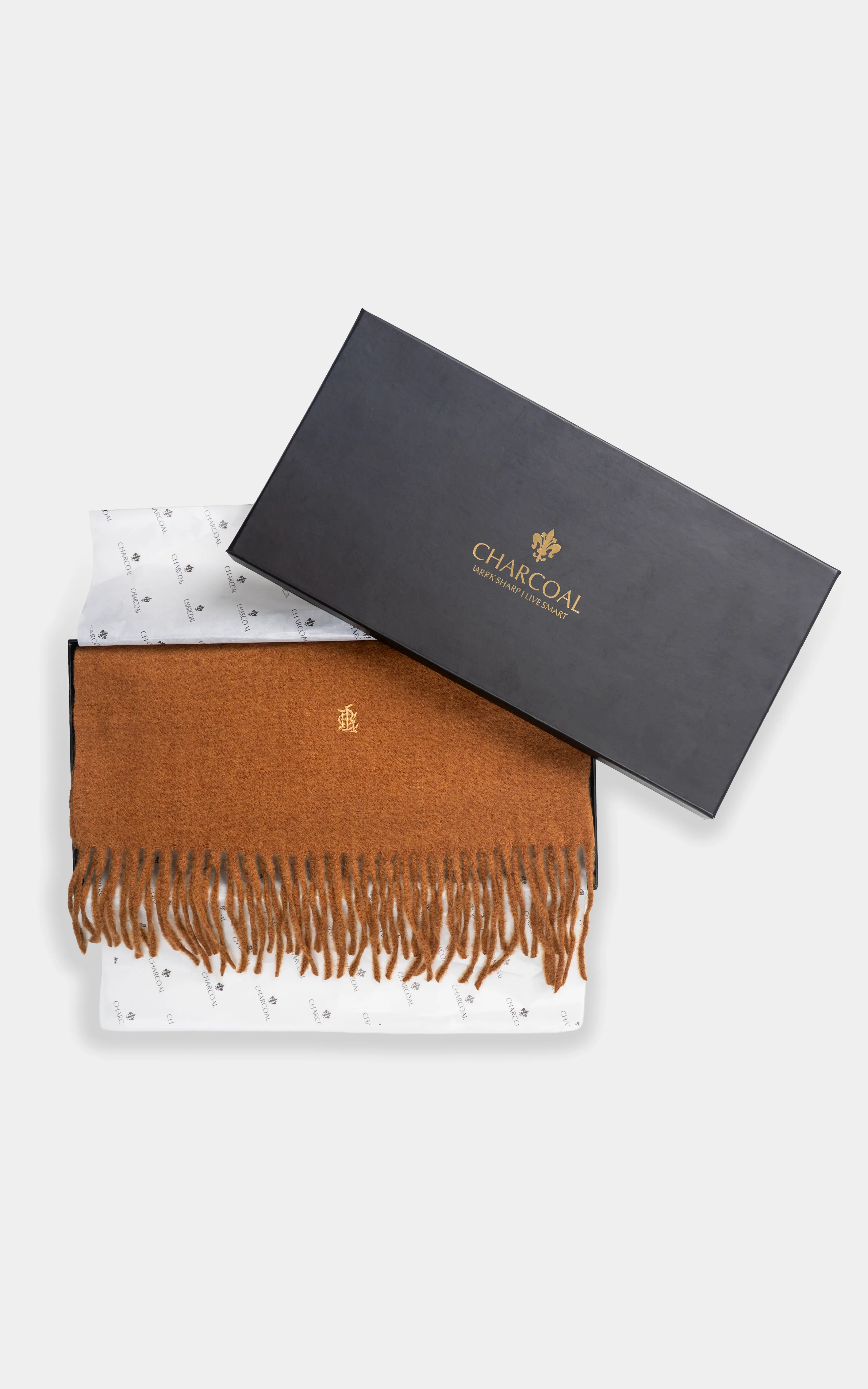 PLAIN EMBROIDERY SCARF - Image 3