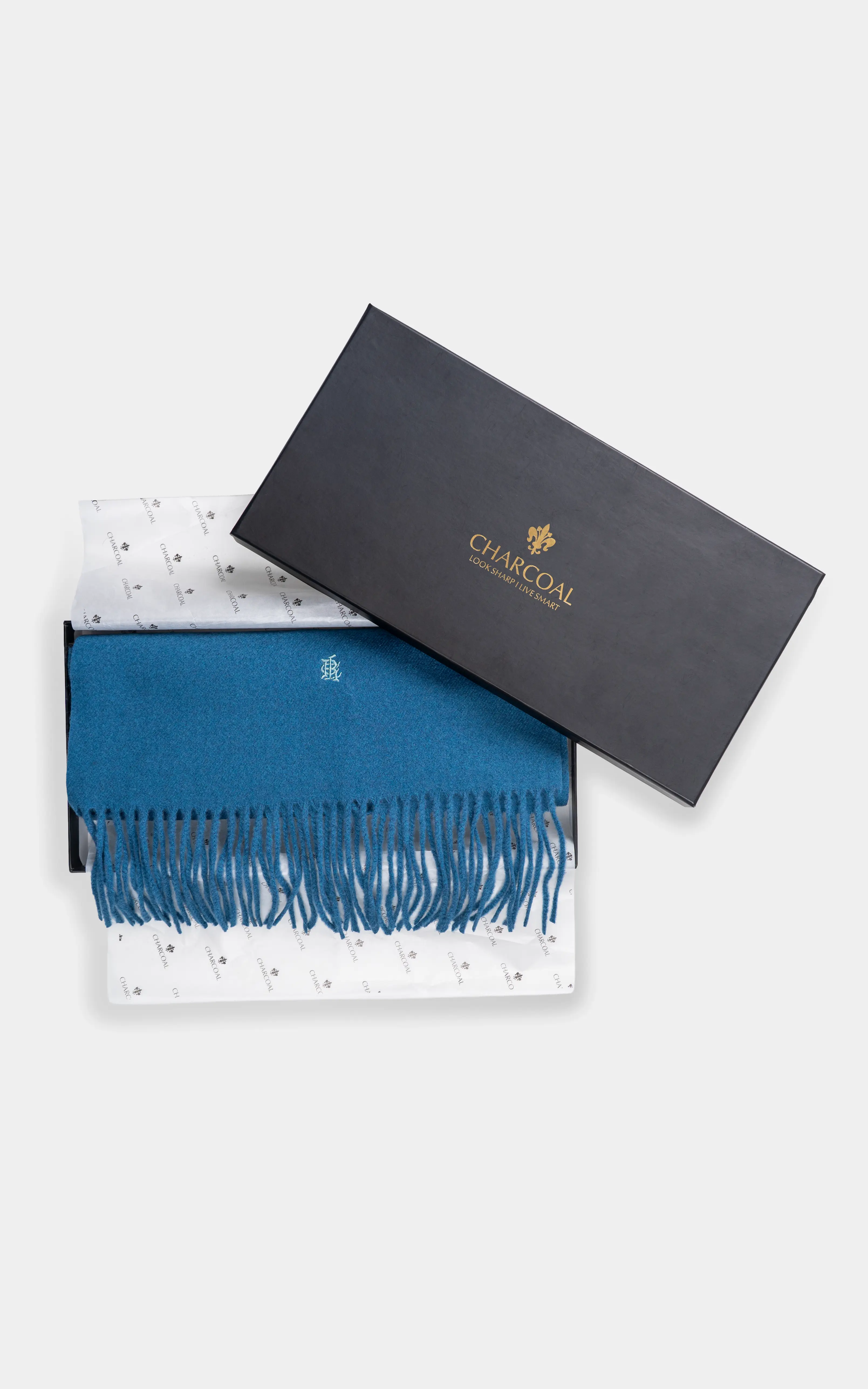 PLAIN EMBROIDERY SCARF - Image 3