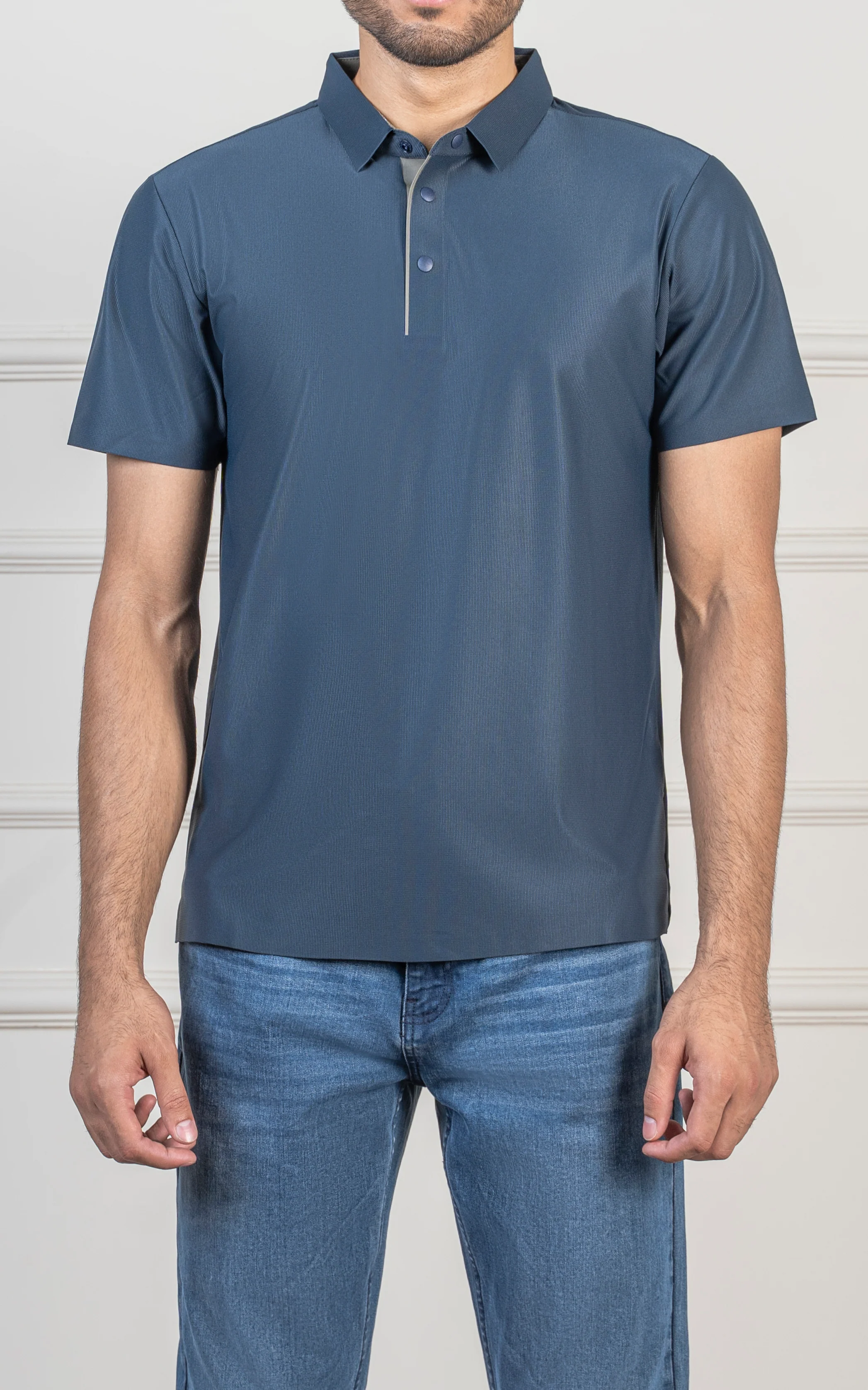 PLAIN EXECUTIVE POLO SHIRT NAVY - Image 2