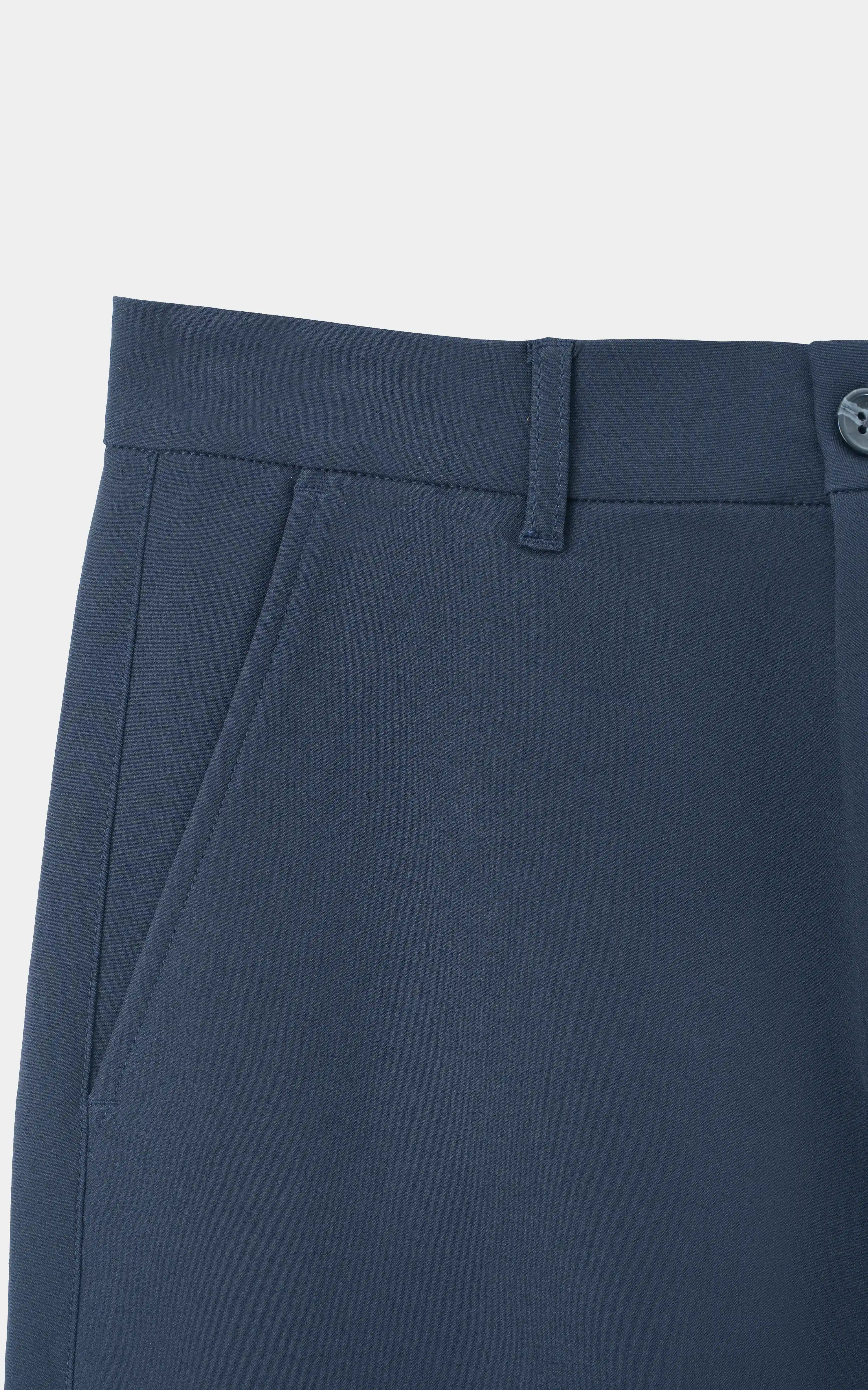 PLAIN SMART FIT CASUAL PANT NAVY - Image 2