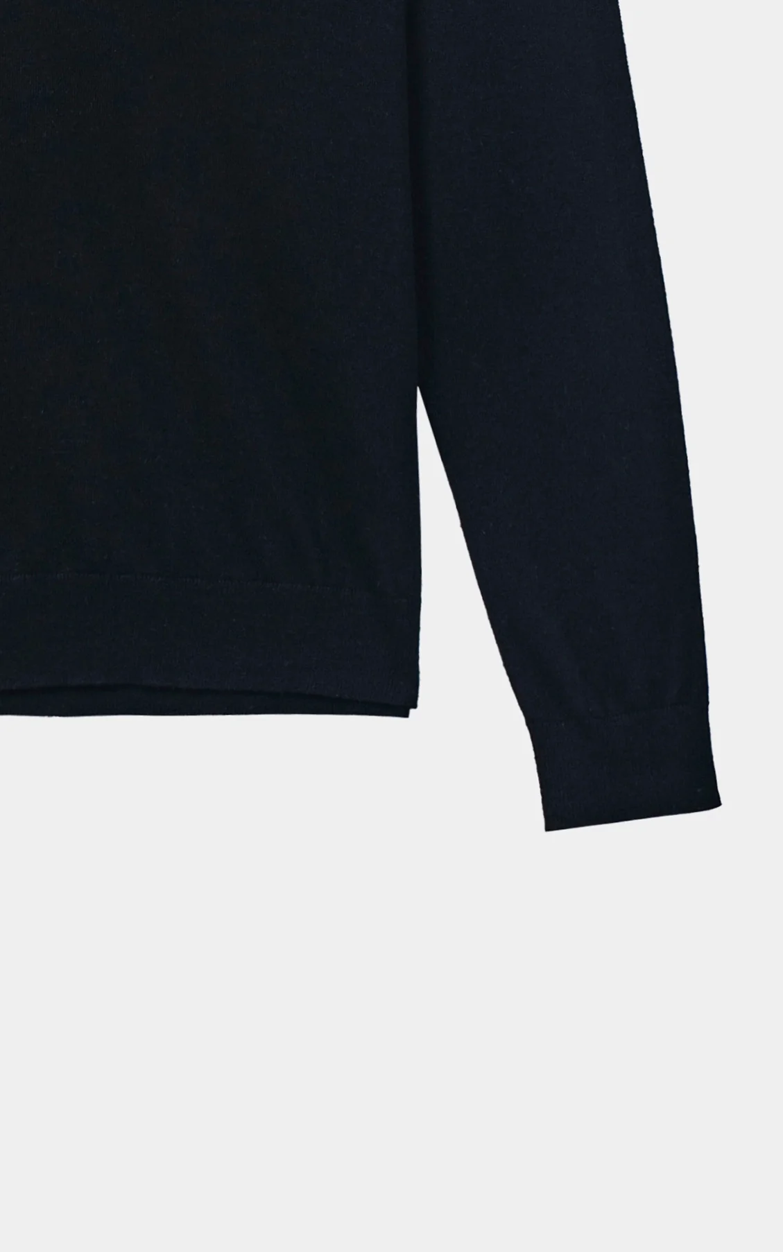 Polo Collar  Sweater Black - Image 3