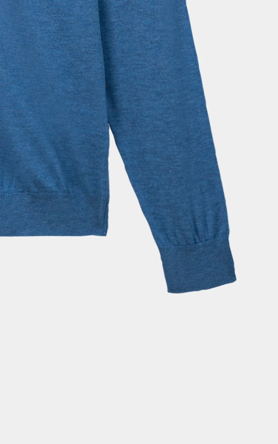 Polo Collar  Sweater Blue - Image 3