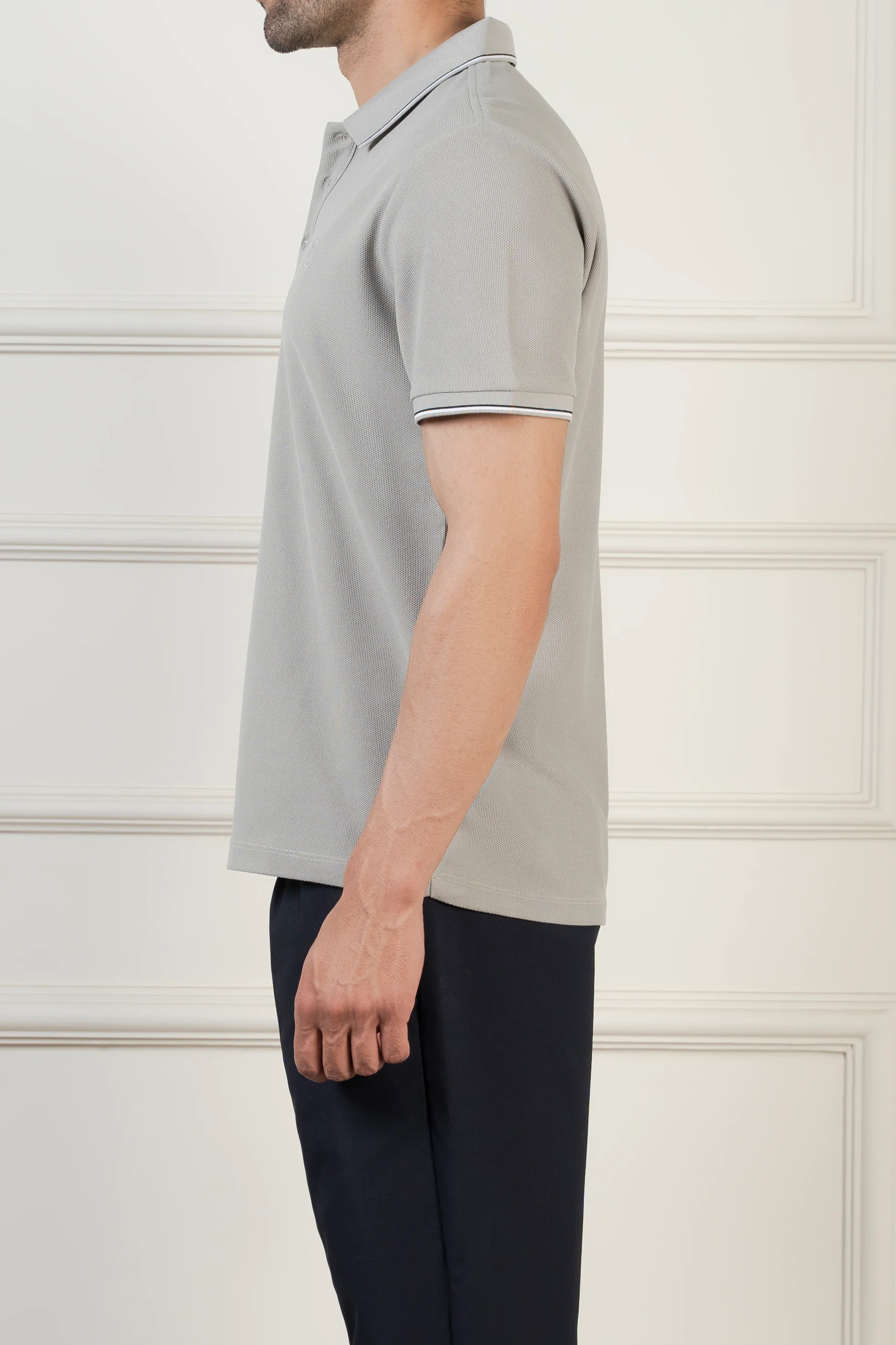CLASSIC TIPPING POLO ASH GREY - Image 4