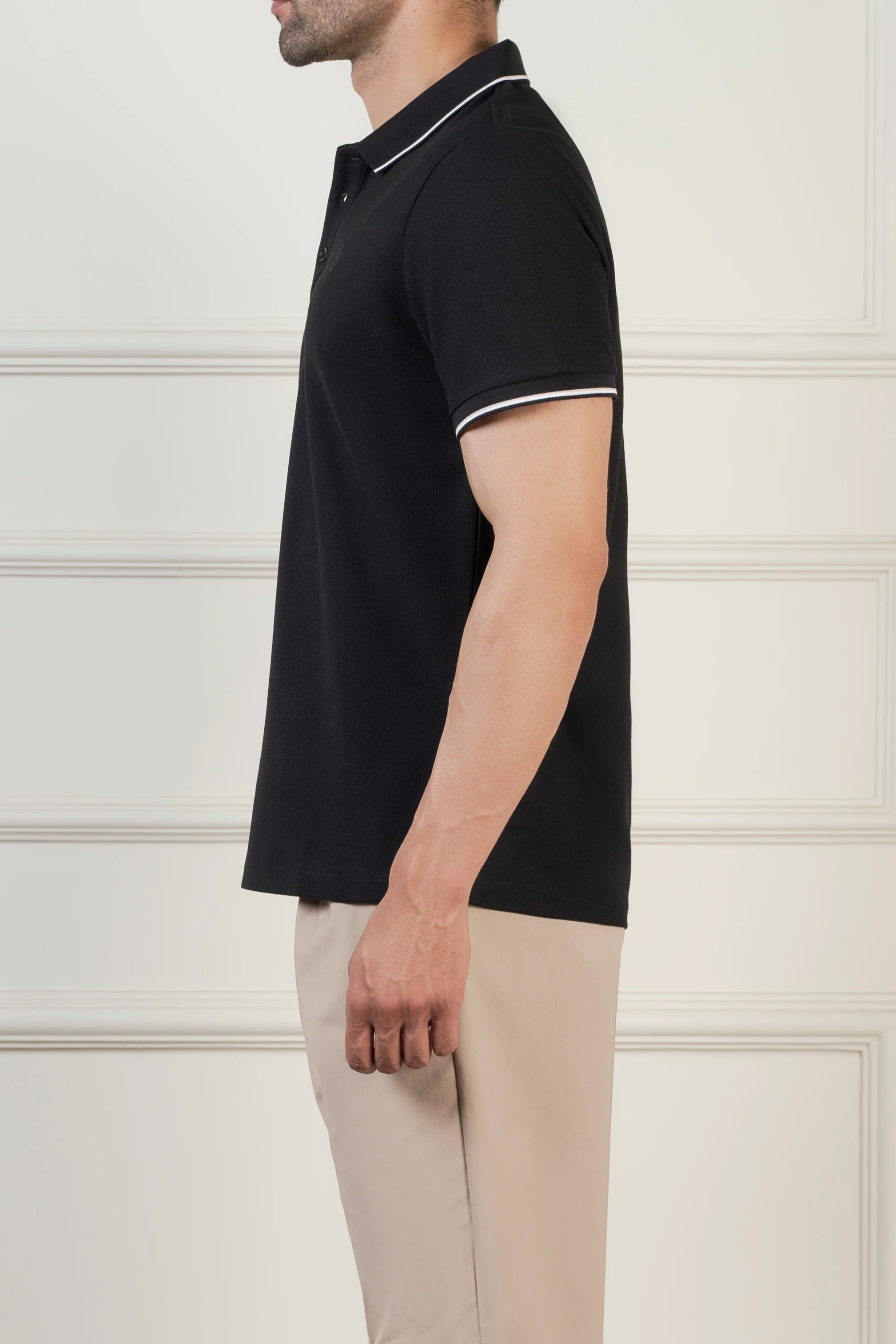 CLASSIC TIPPING POLO BLACK - Image 3