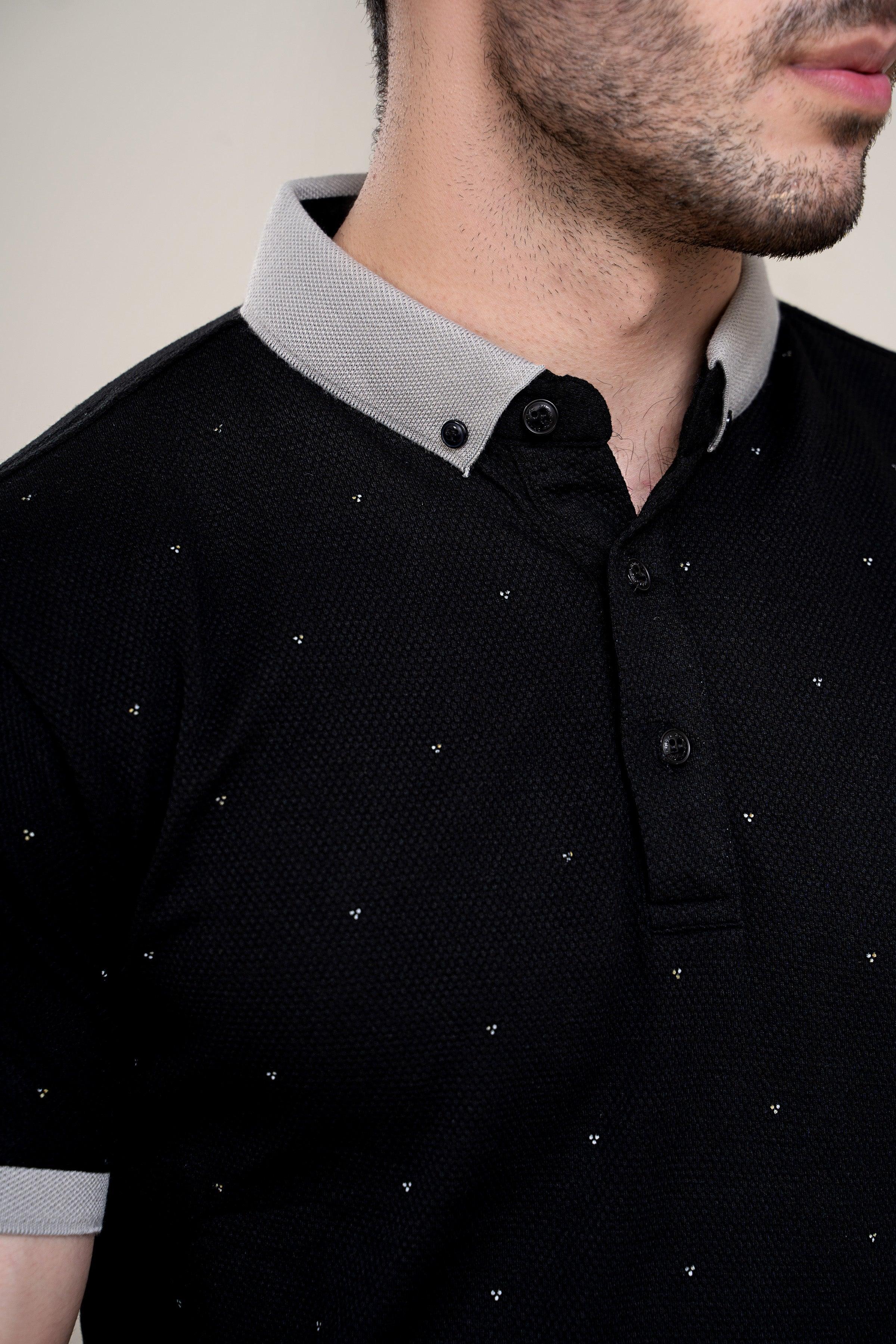 POLO SHIRT BLACK - Image 5