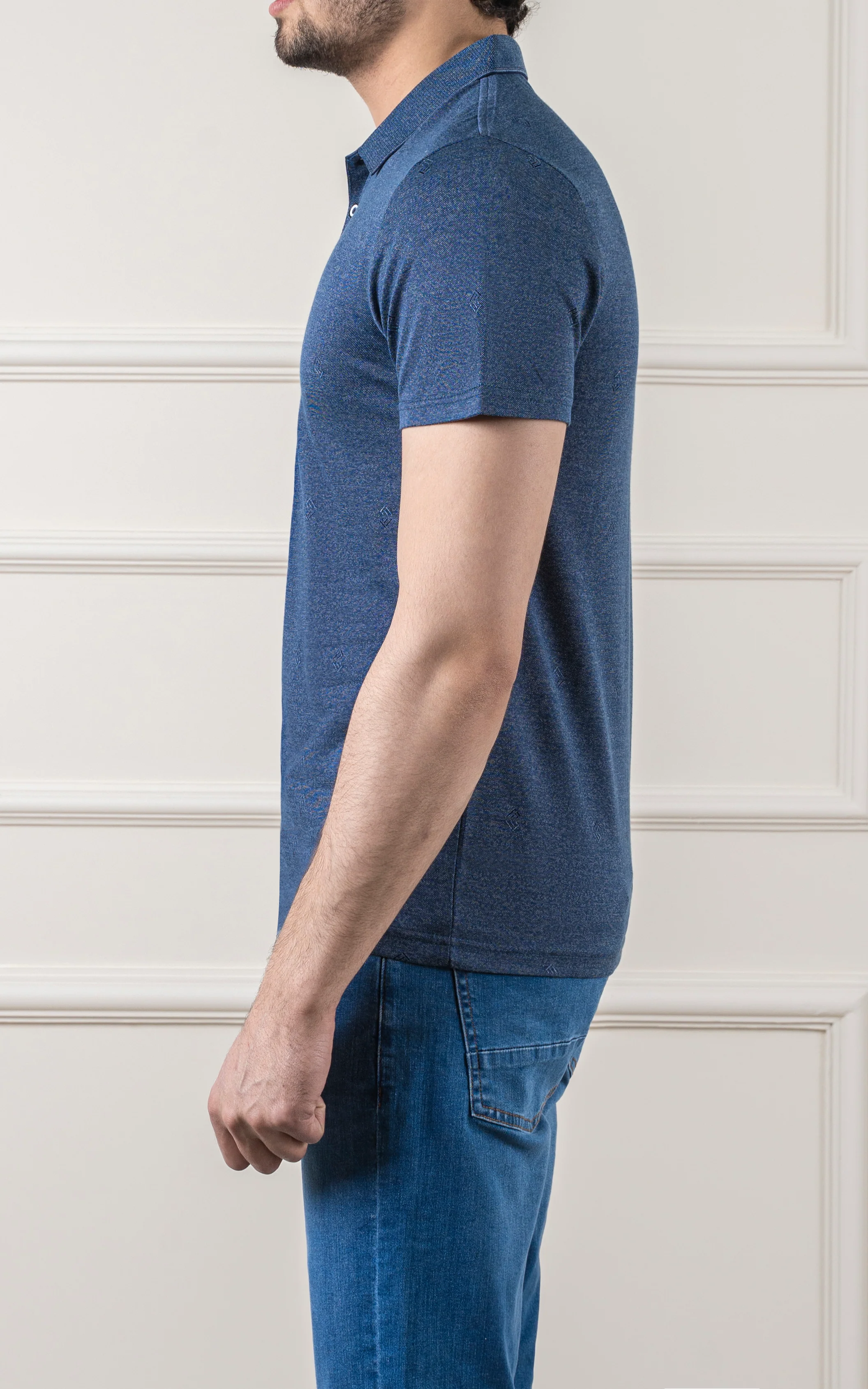 POLO SHIRT BLUE - Image 3