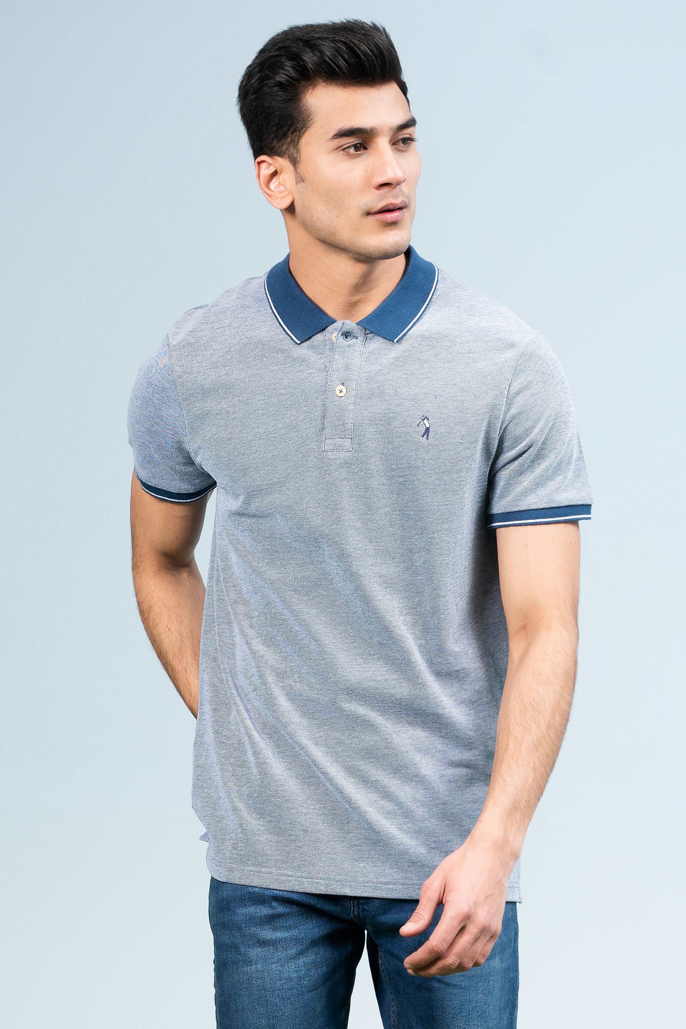 BIRD EYE POLO BLUE - Image 2
