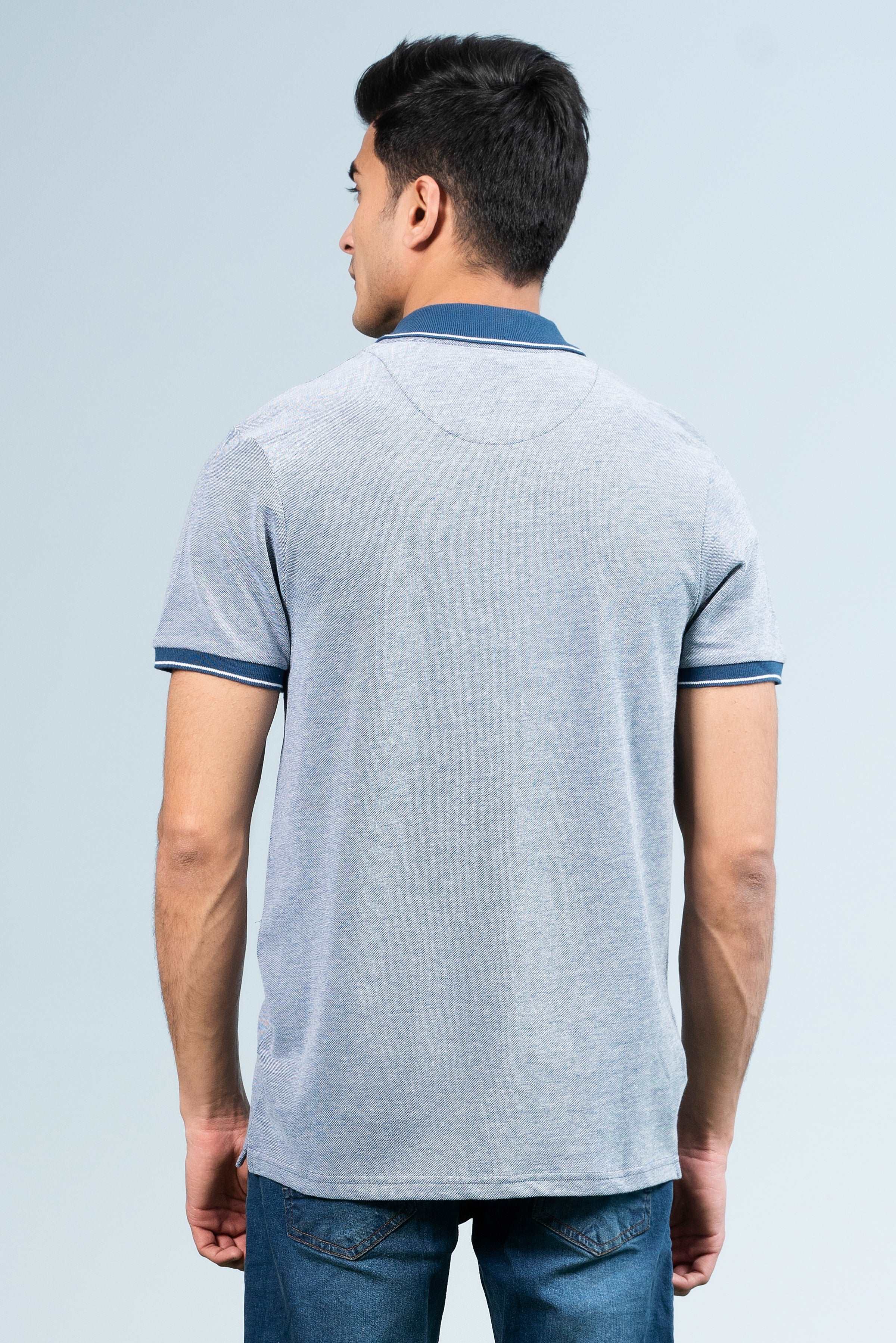 BIRD EYE POLO BLUE - Image 4