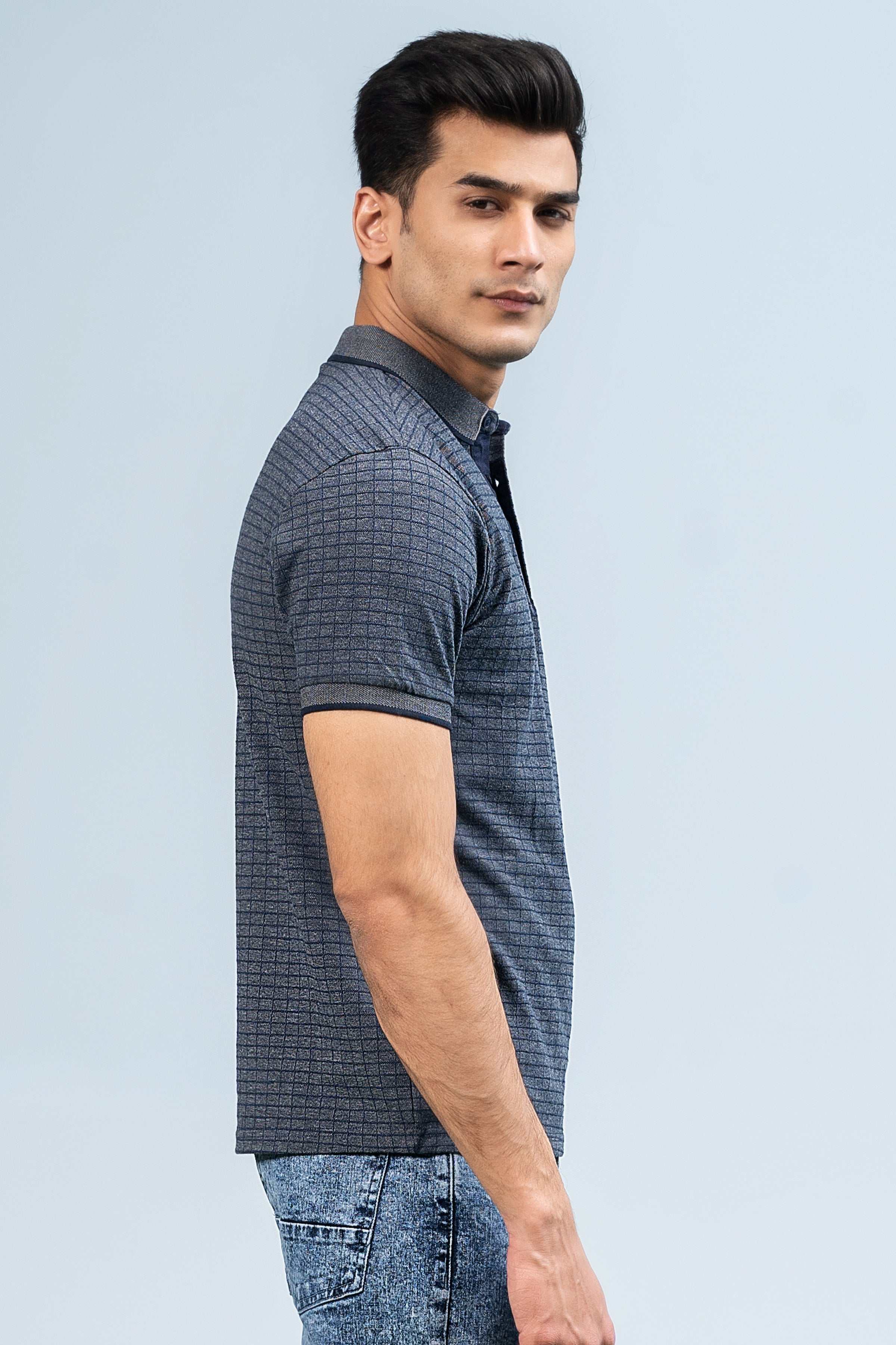 EXECUTIVE POLO BLUE GREY - Image 3