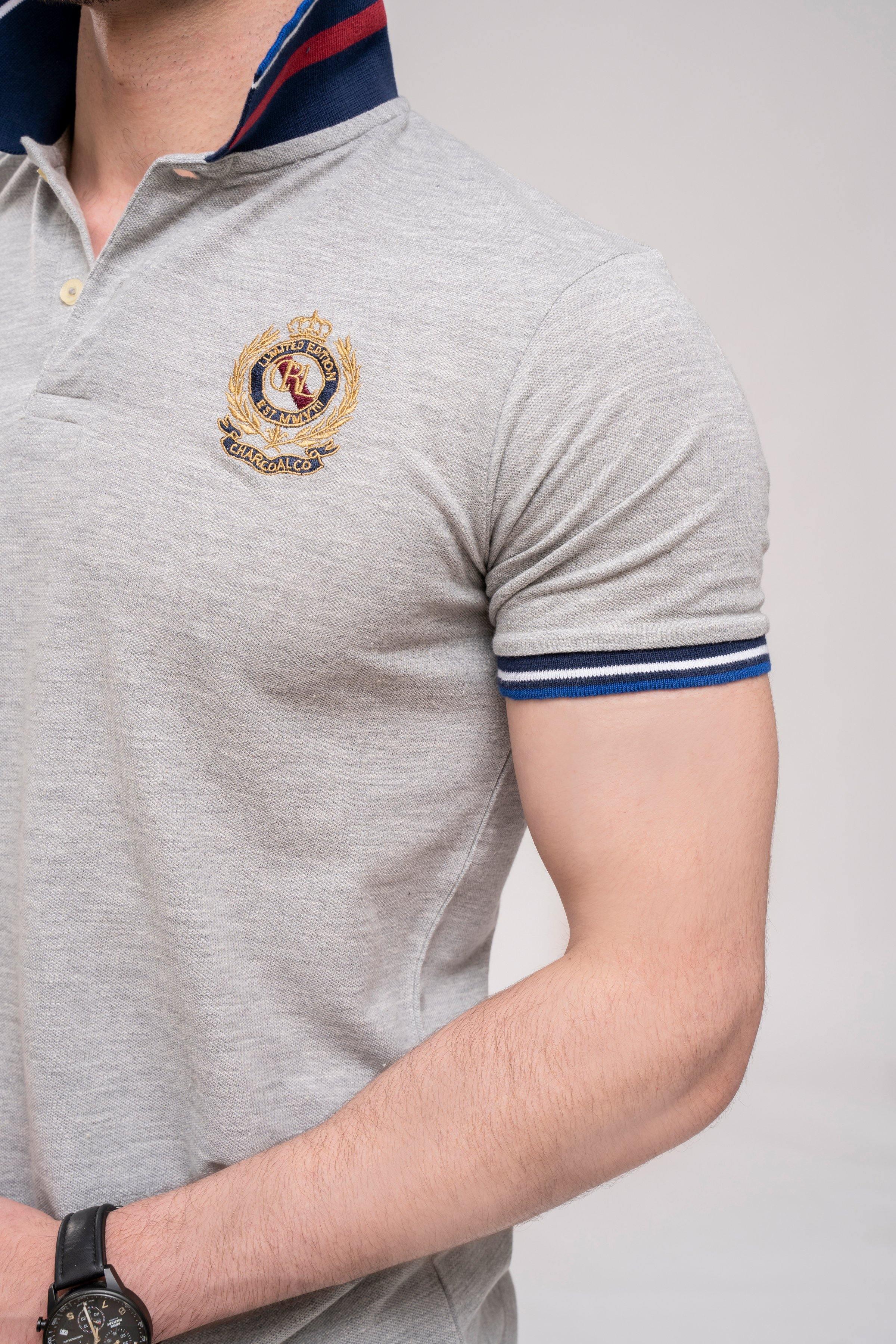 POLO SHIRT GREY - Image 5