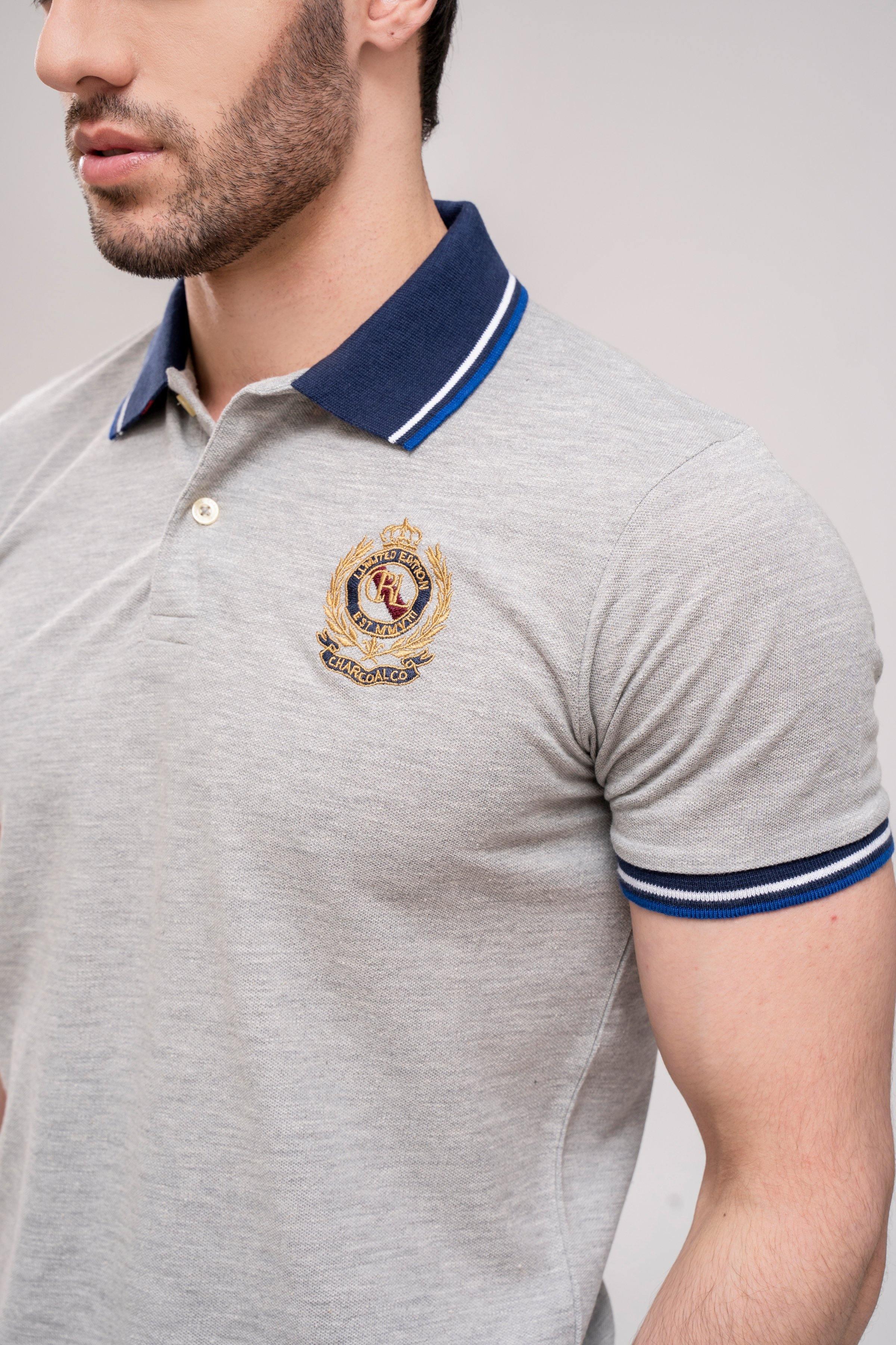POLO SHIRT GREY - Image 6