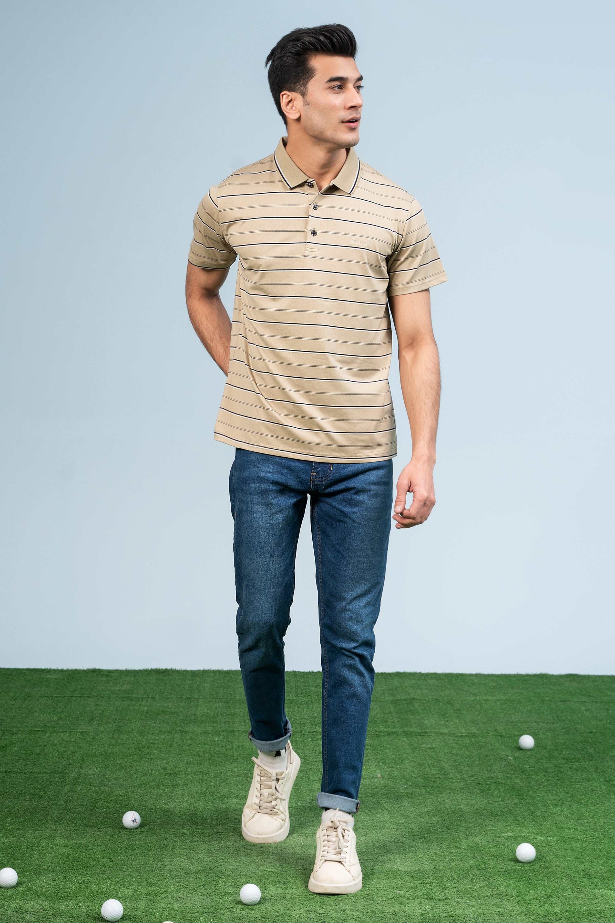 EXECUTIVE ICONIC POLO KHAKI