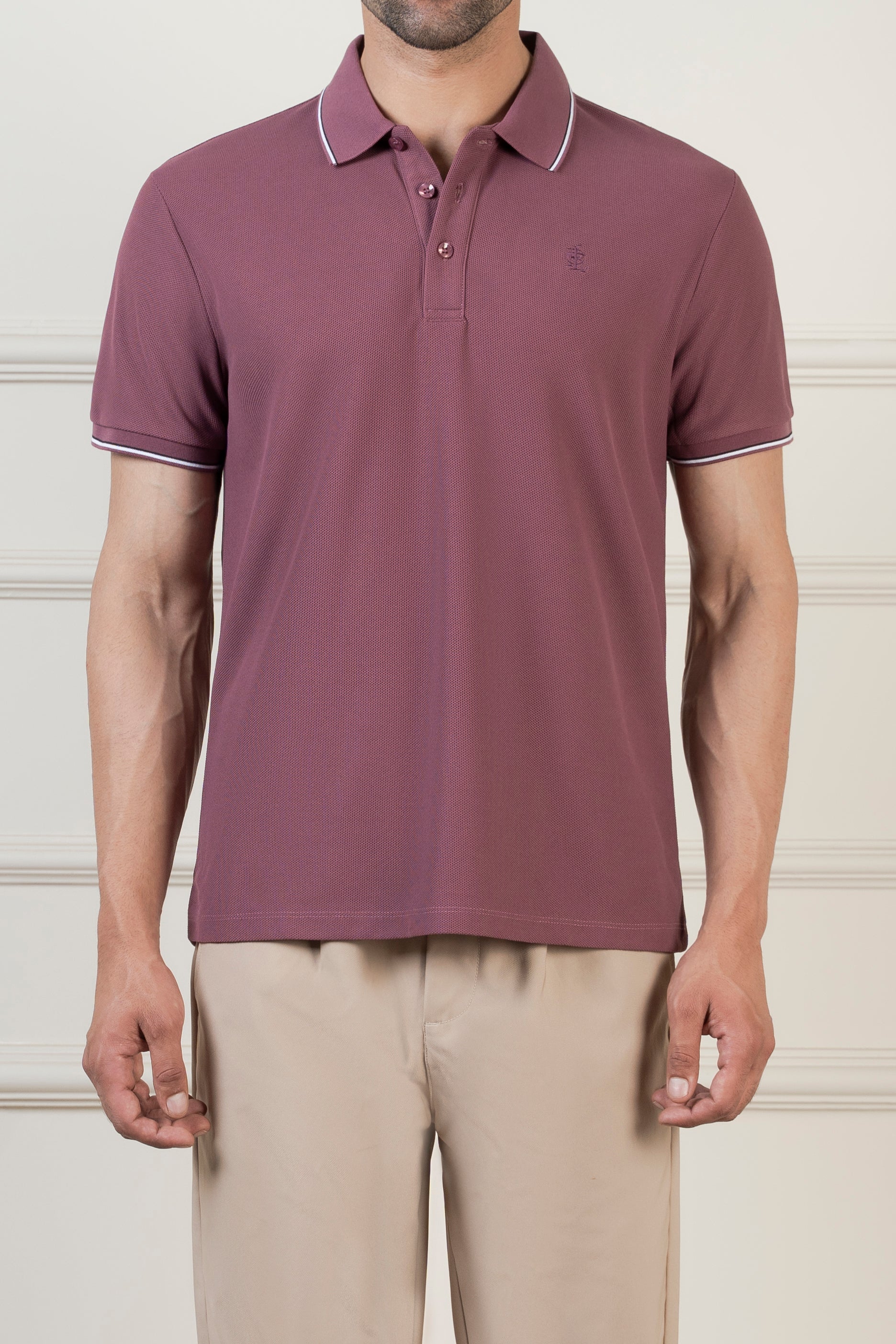 CLASSIC TIPPING POLO MAGENTA - Image 2