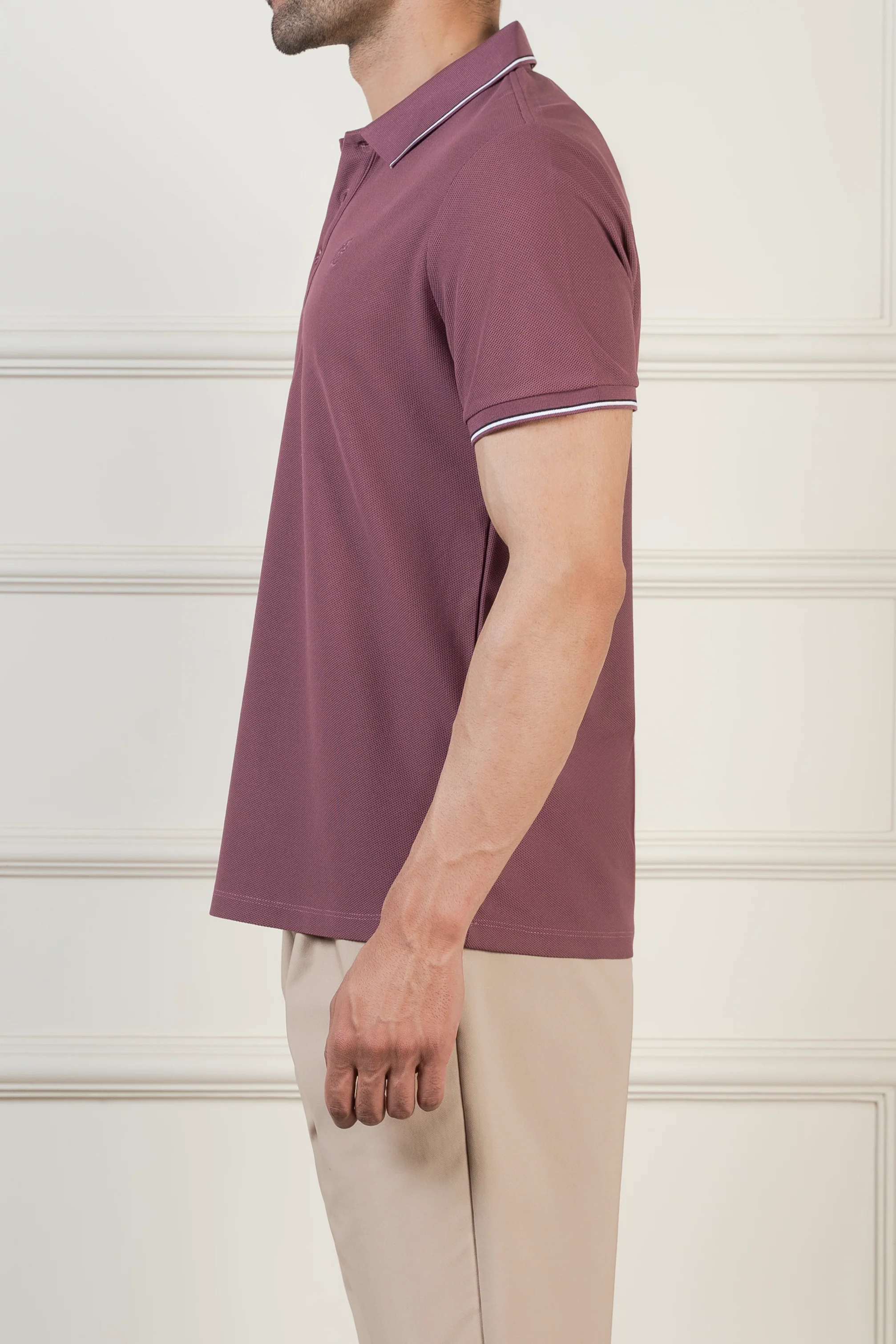 CLASSIC TIPPING POLO MAGENTA - Image 3