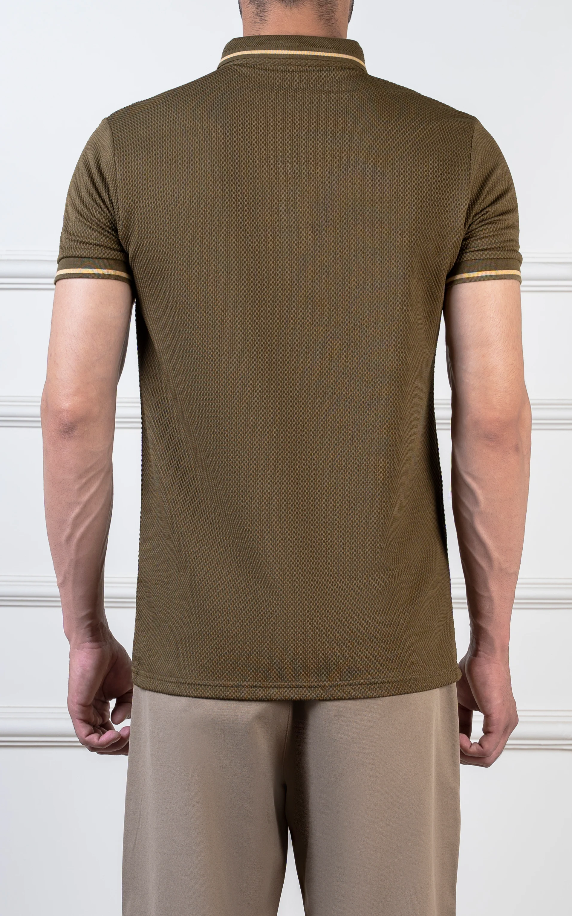 TIPPING COLLAR POLO OLIVE GREEN - Image 5
