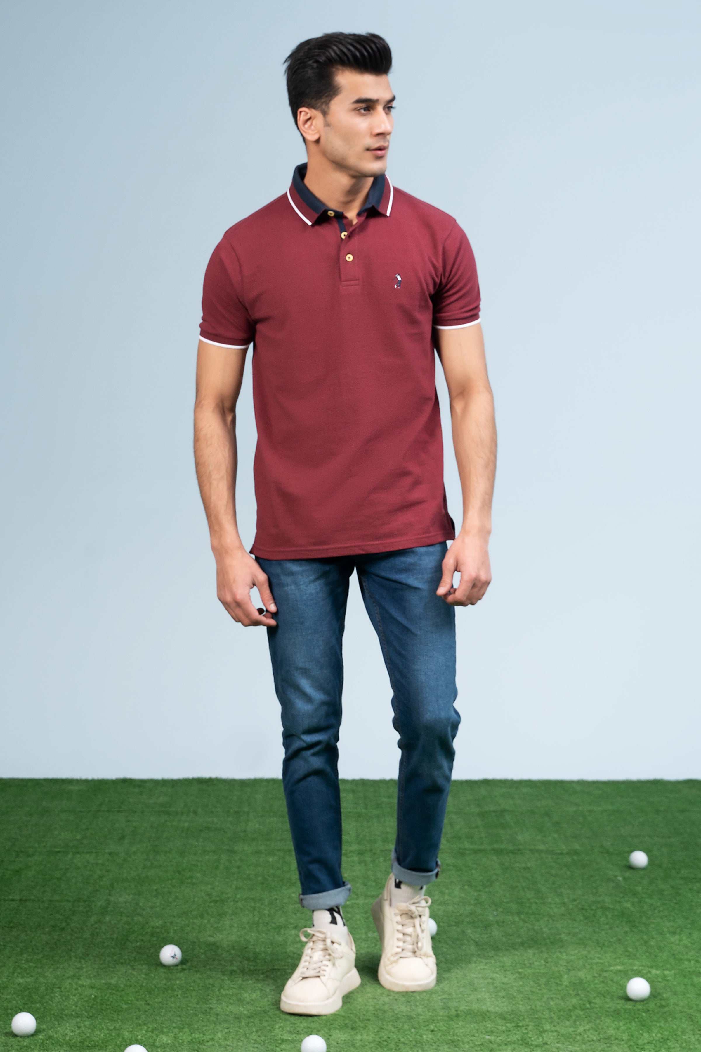 FASHION POLO MAROON