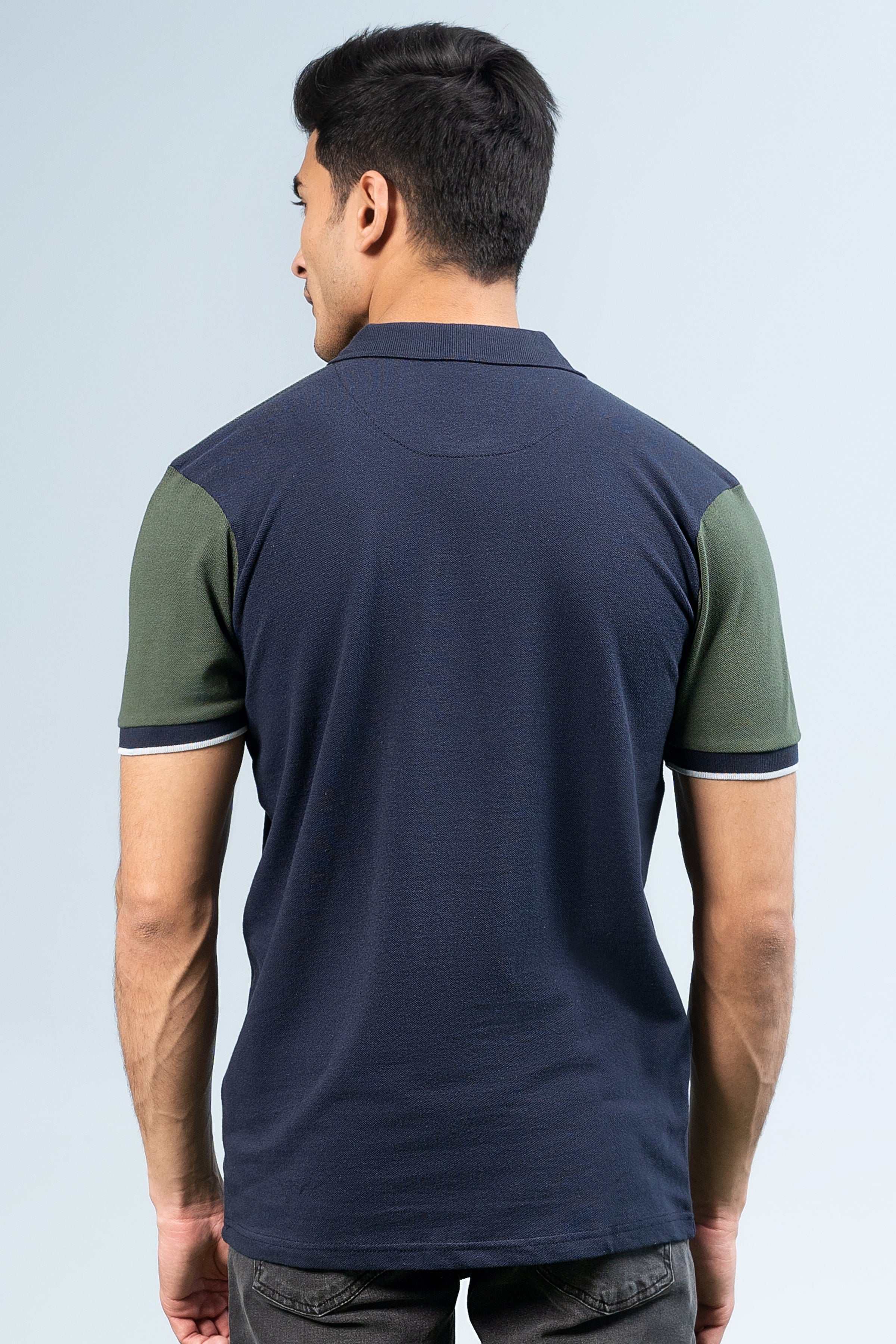 FASHION POLO NAVY GREEN - Image 4