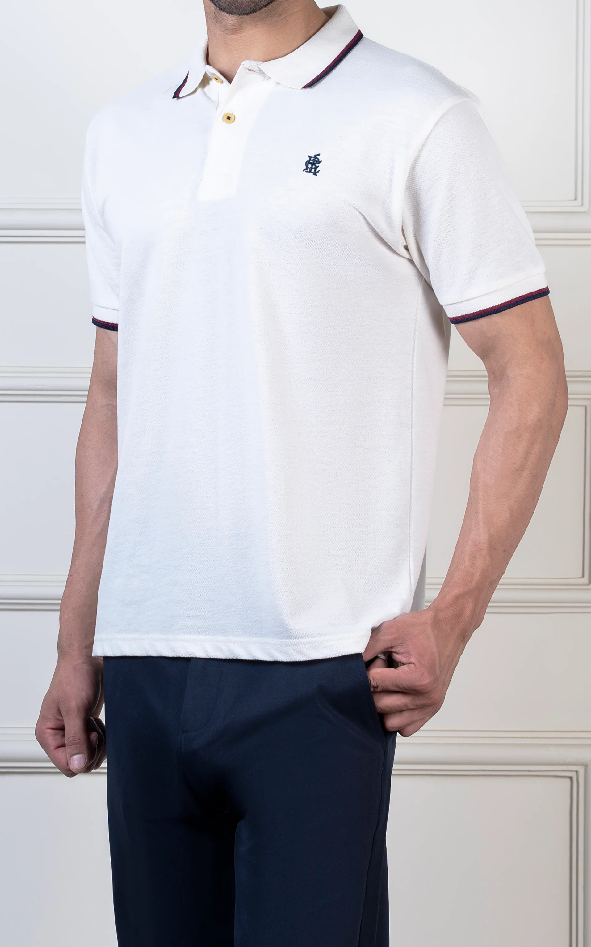 TIPPING POLO OFF WHITE - Image 2