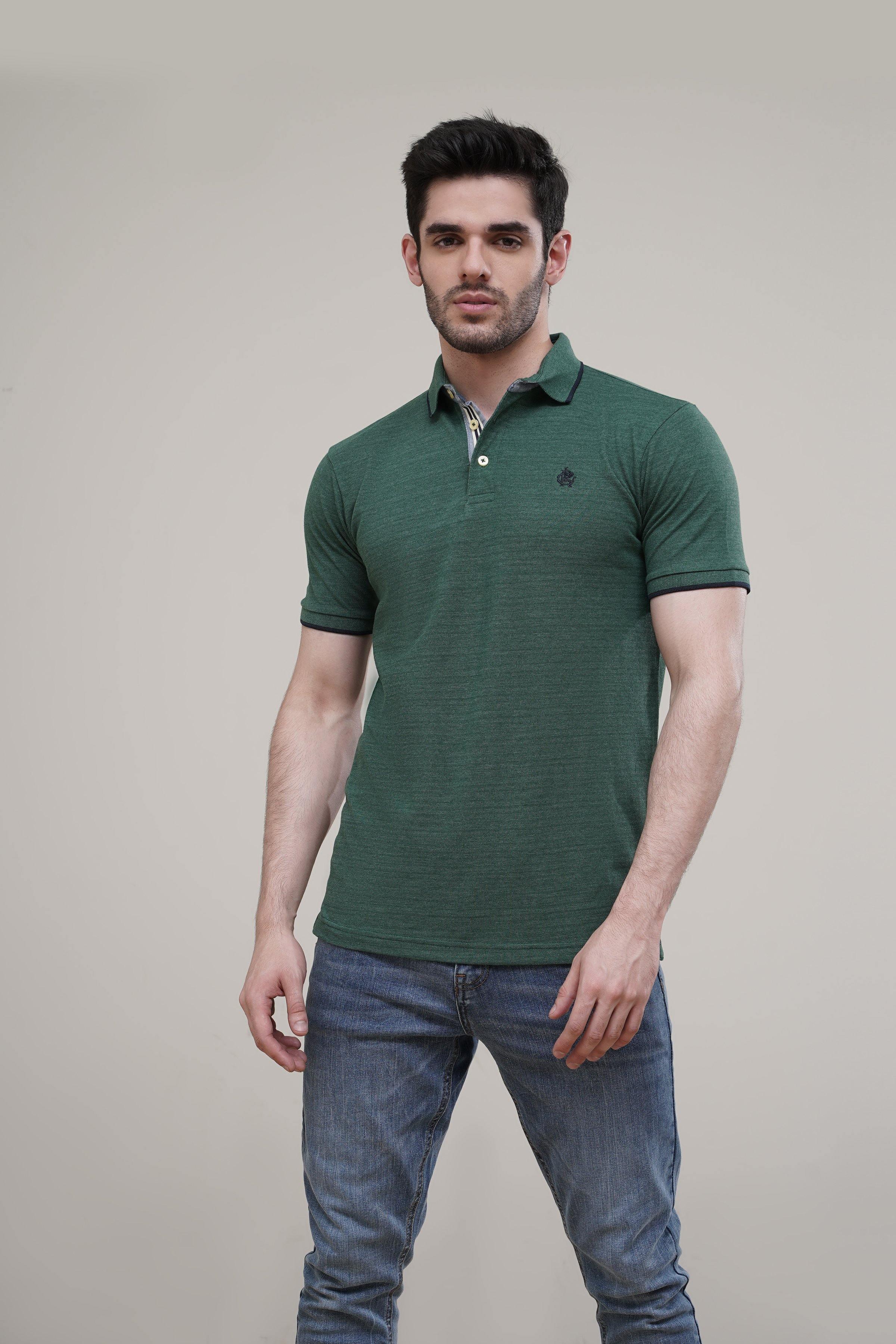 POLO TIPPING COLLAR GREEN - Image 2