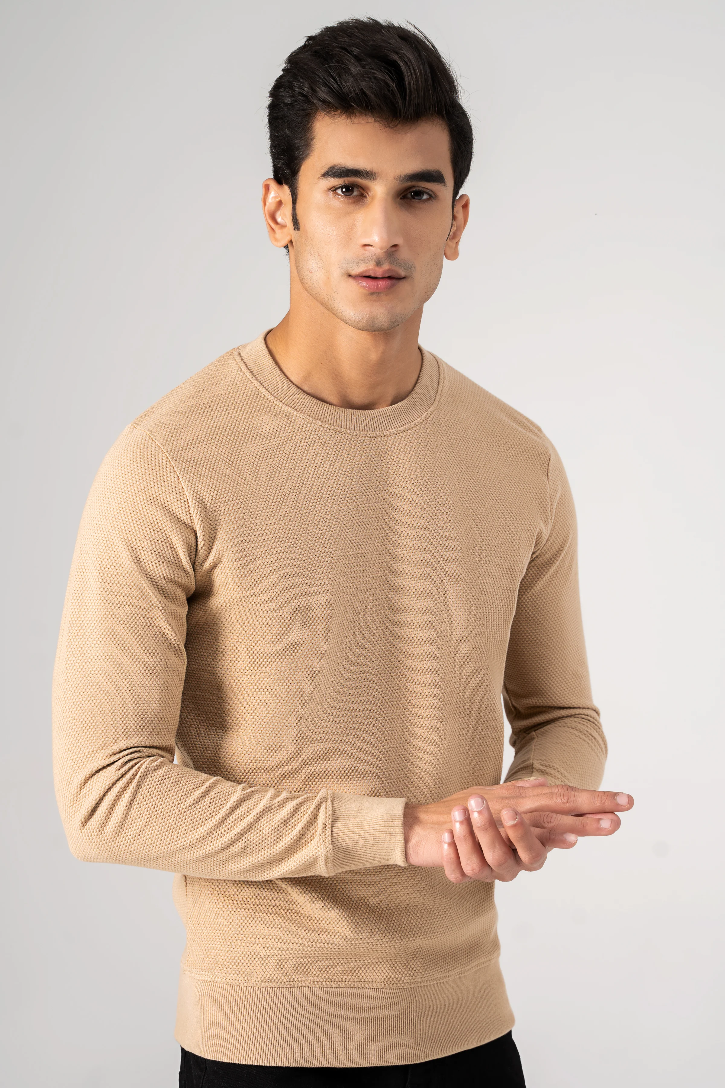 POPCORN SWEAT SHIRT KHAKI - Image 2