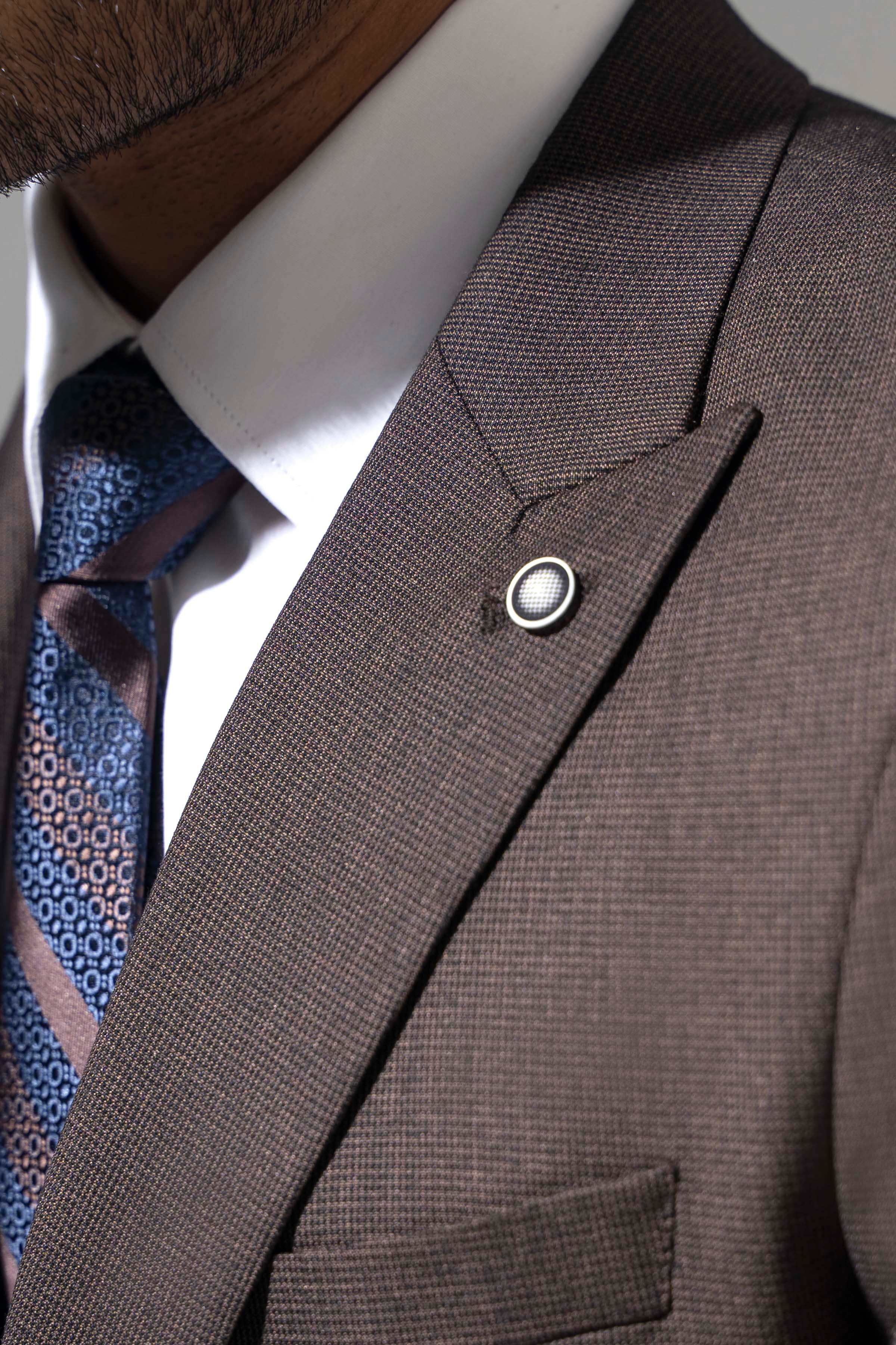 PREMIUM 2 PIECE SUIT BROWN - Image 6