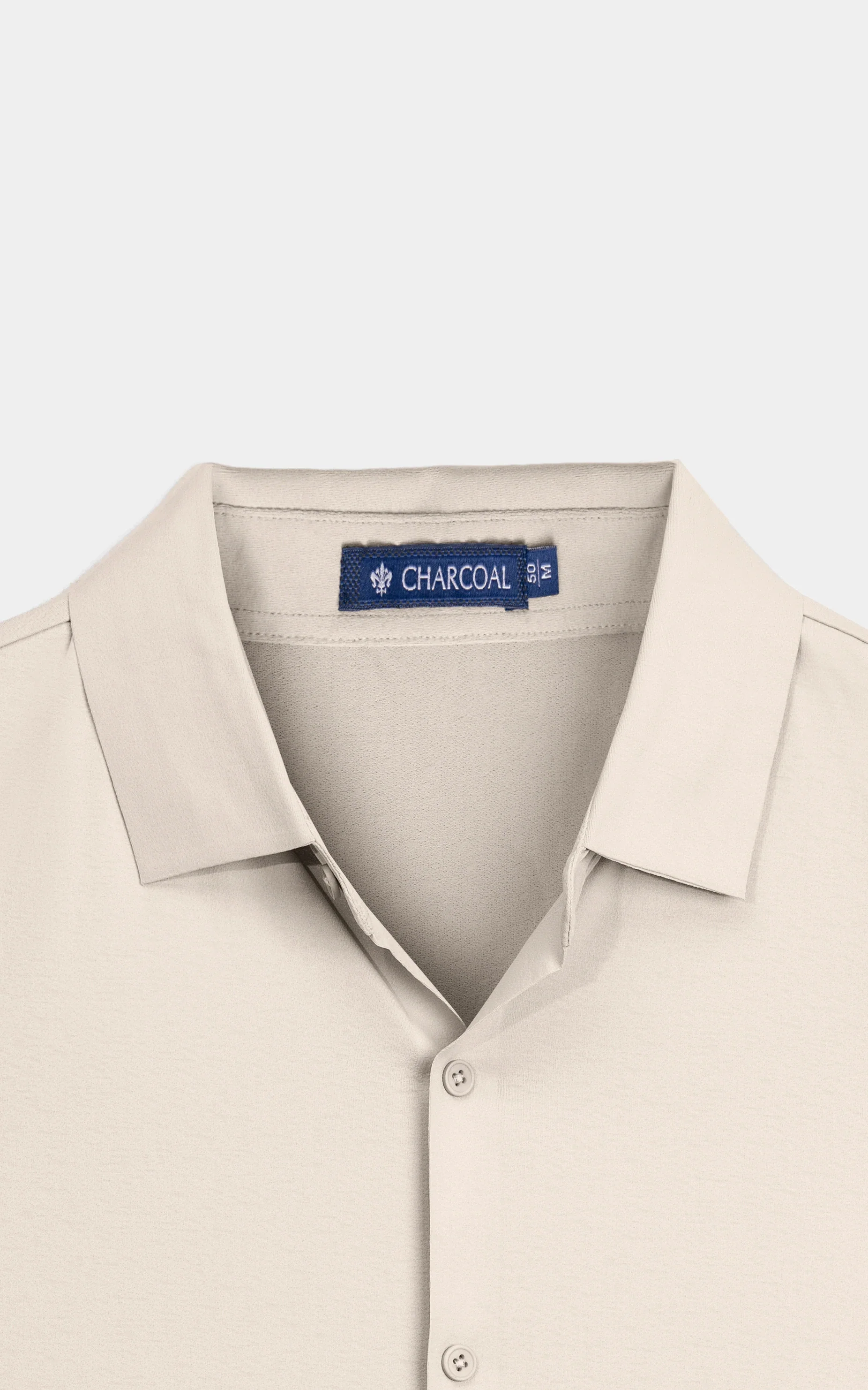 PREMIUM NYLON CASUAL SHIRT BEIGE - Image 7