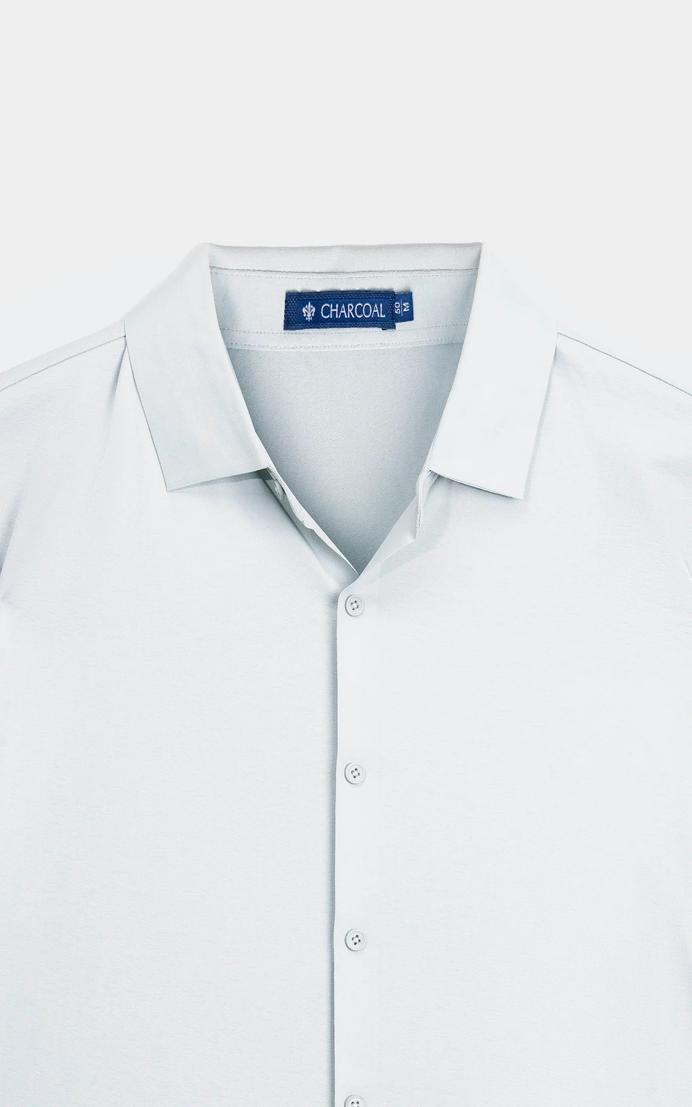 PREMIUM NYLON CASUAL SHIRT PALE BLUE - Image 7