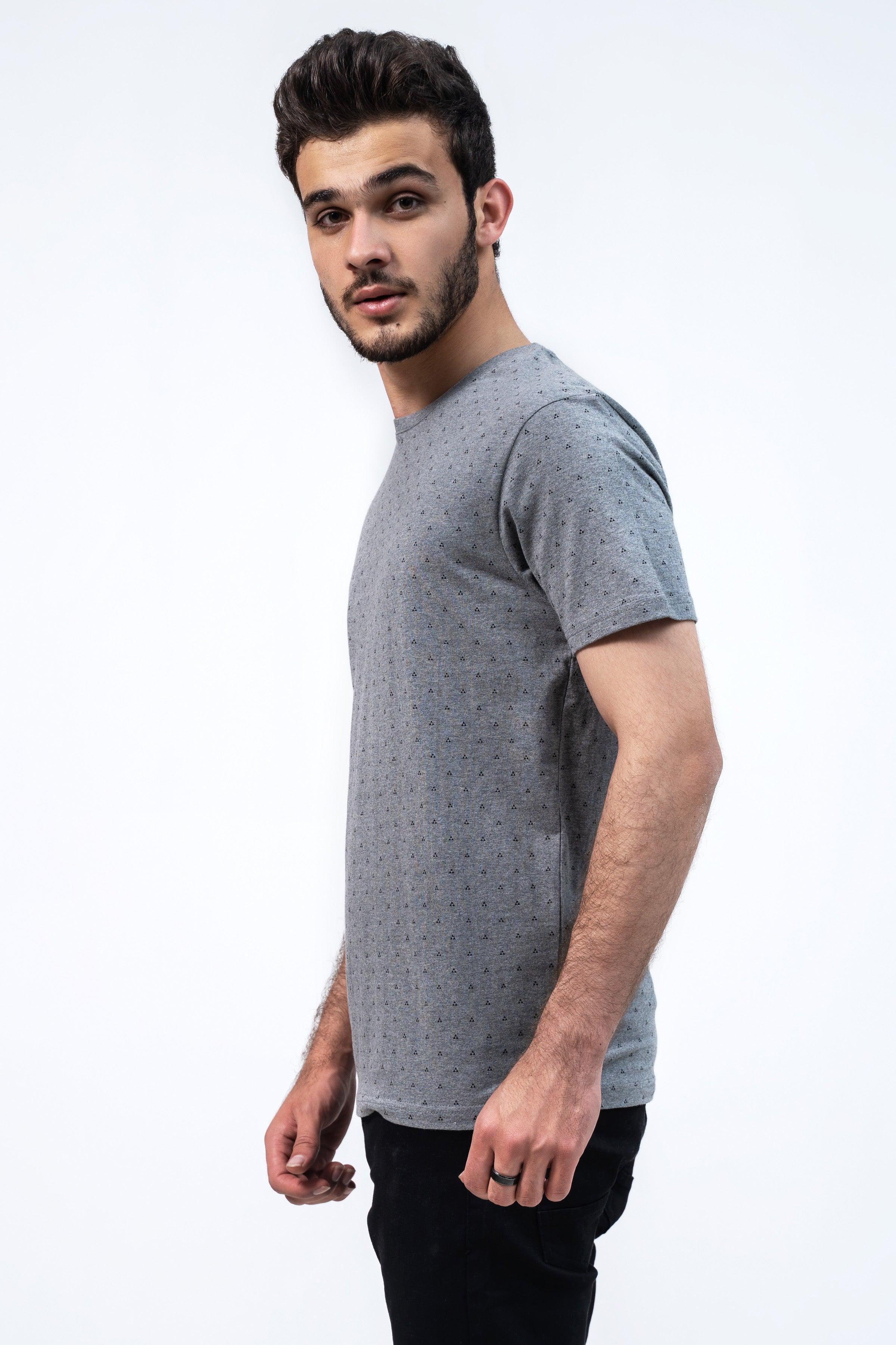 PRINTED T SHIRT DARK GREY - Image 2