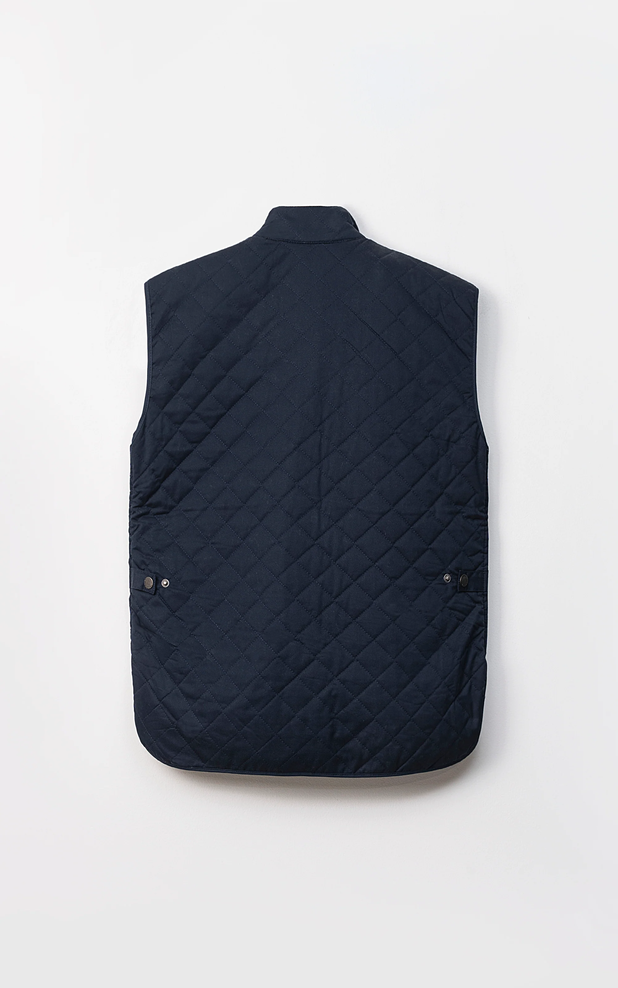 QUILTED SLEEVELESS JACKET NAVY - Image 3
