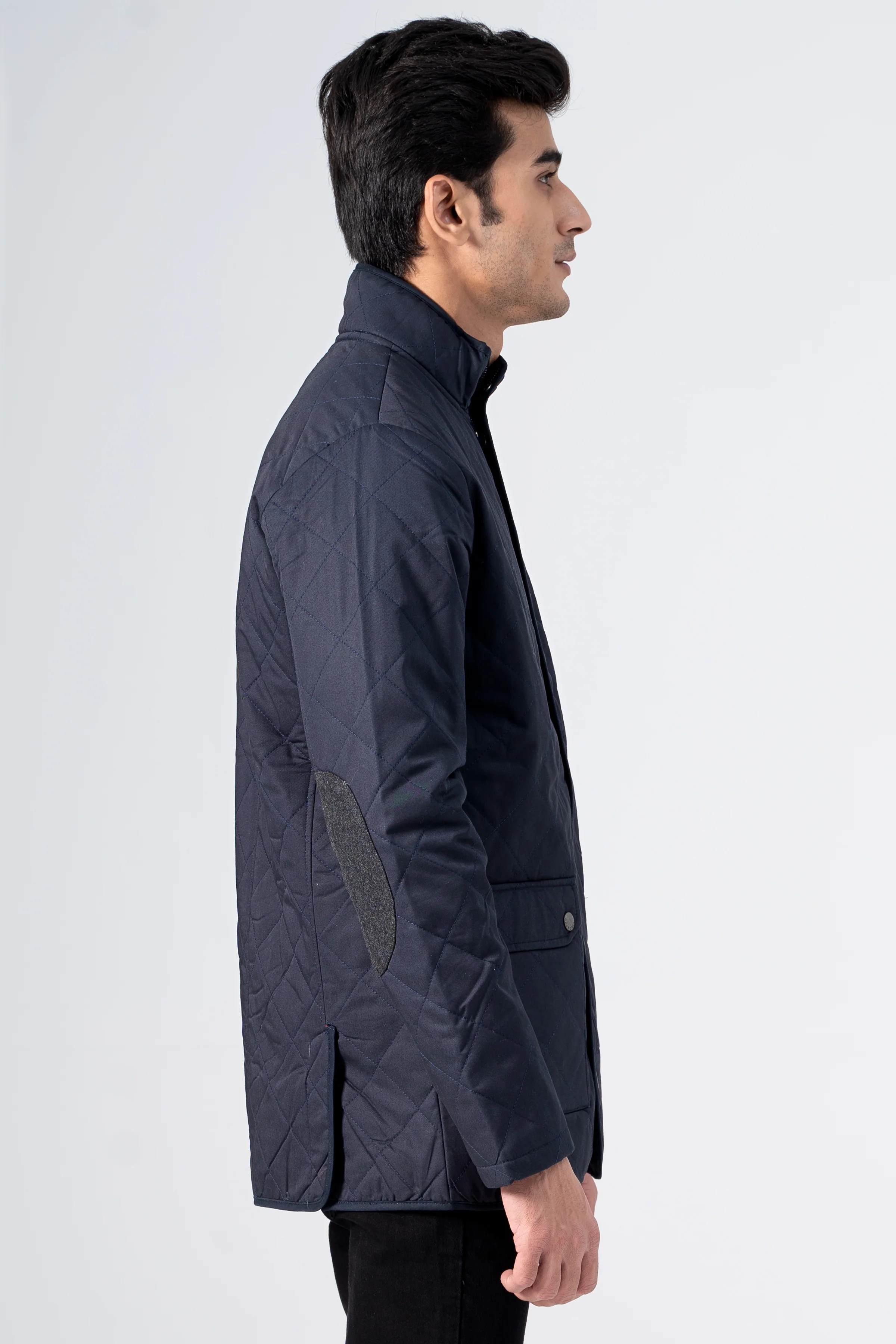 Quilted wadded Jacket Navy - Image 3