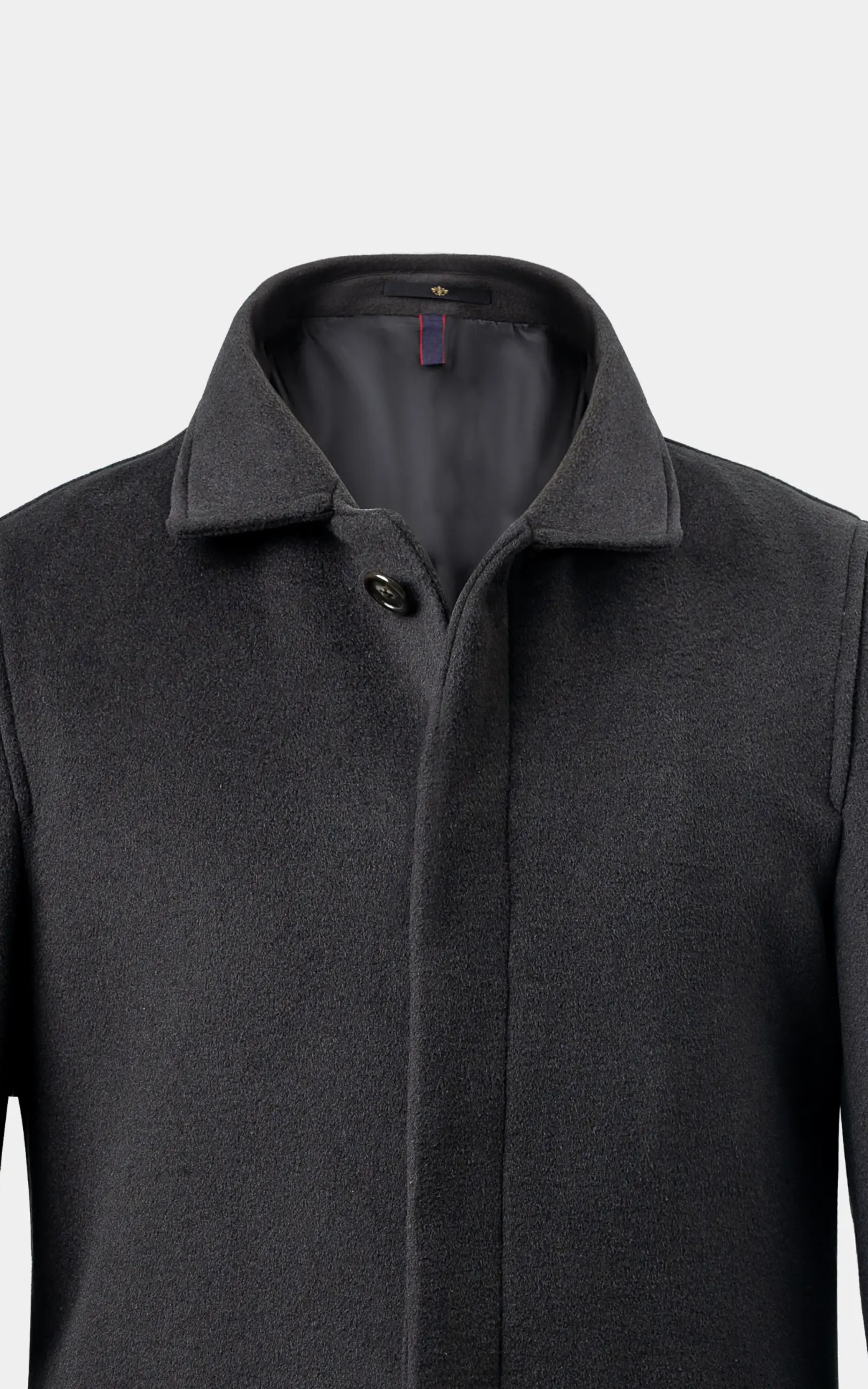 REGULAR COLLAR SMART FIT LONG COAT CHARCOAL - Image 2