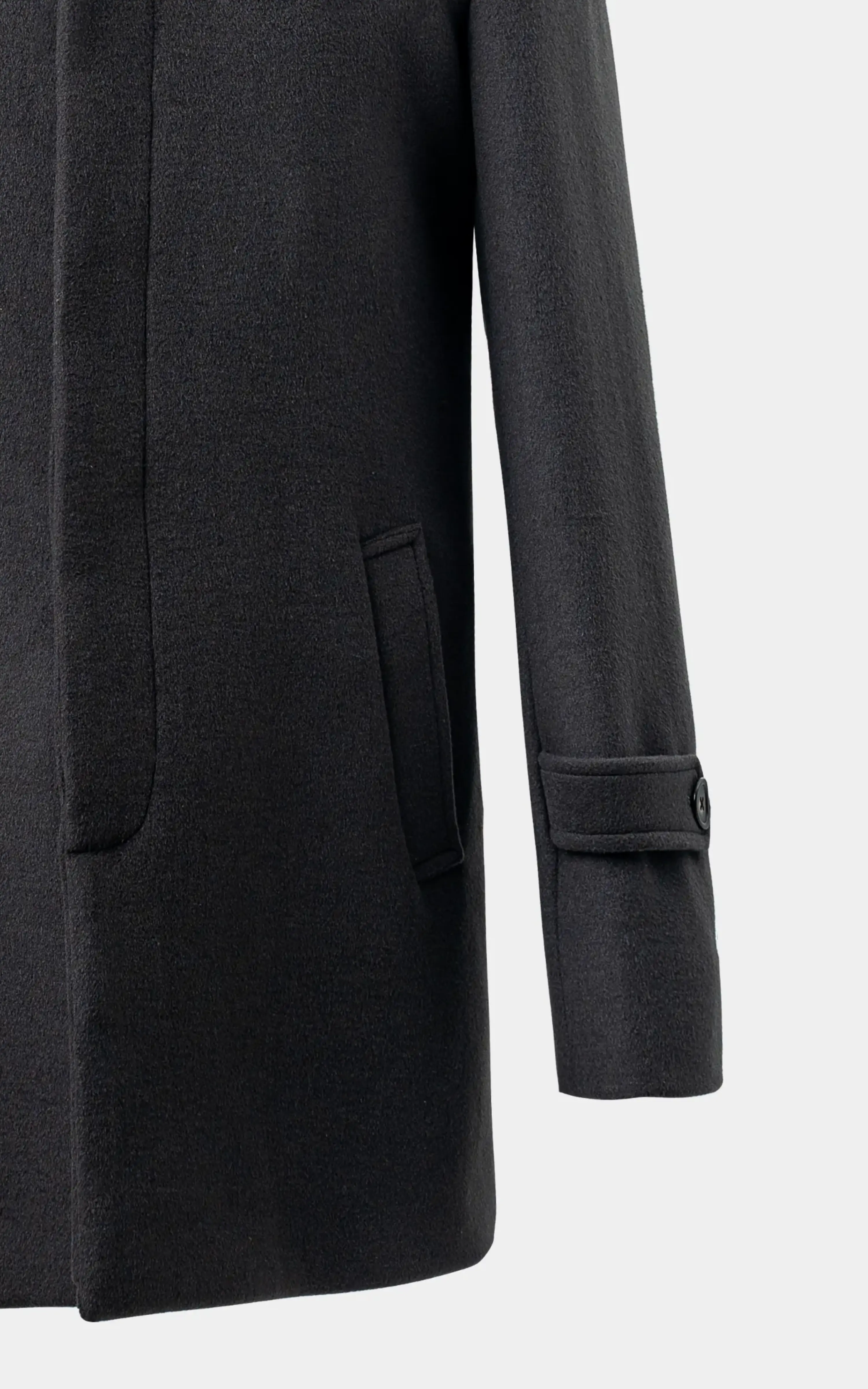 REGULAR COLLAR SMART FIT LONG COAT CHARCOAL - Image 3