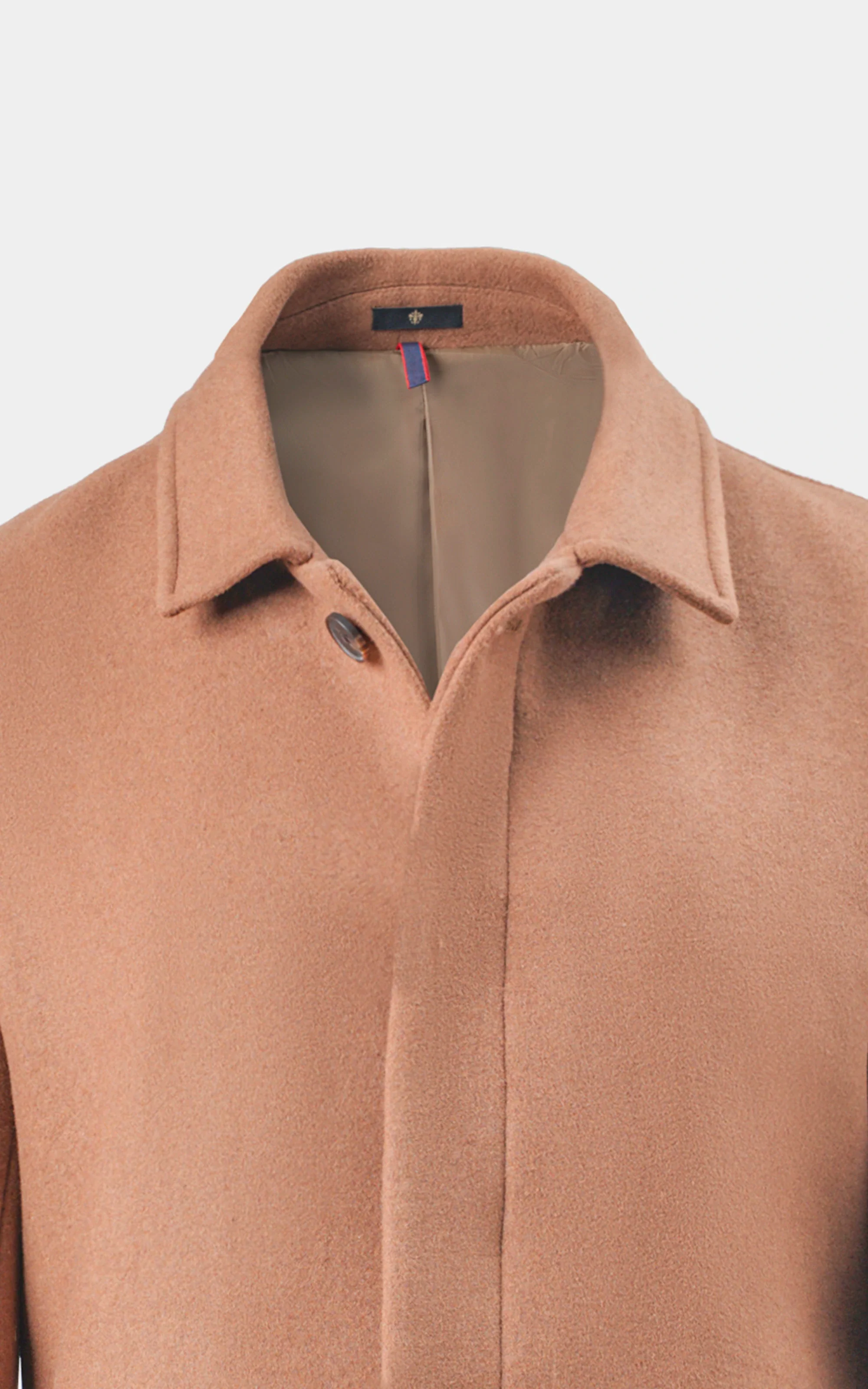 REGULAR COLLAR SMART FIT LONG COAT MUSTARD - Image 2