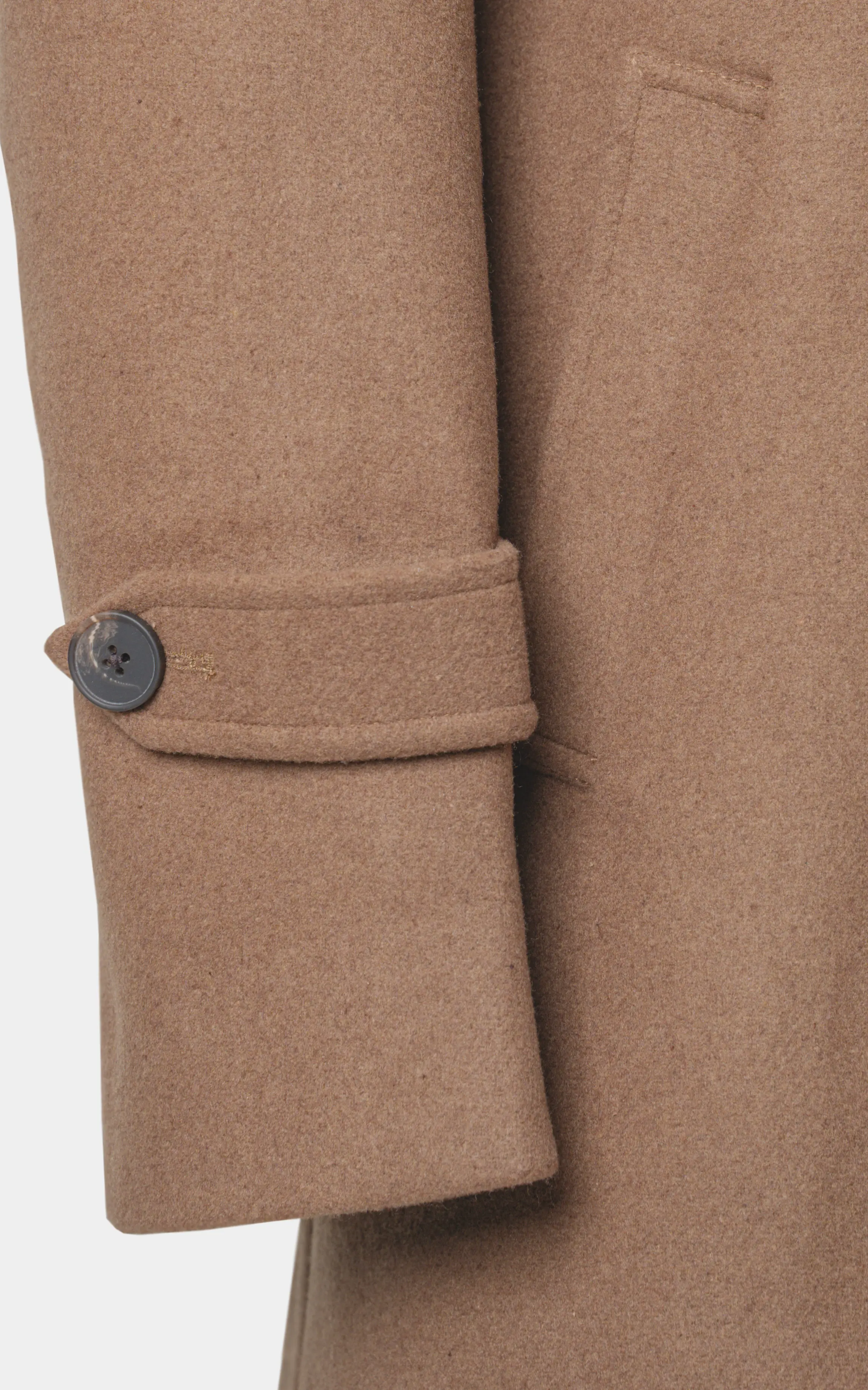 REGULAR COLLAR SMART FIT LONG COAT MUSTARD - Image 3